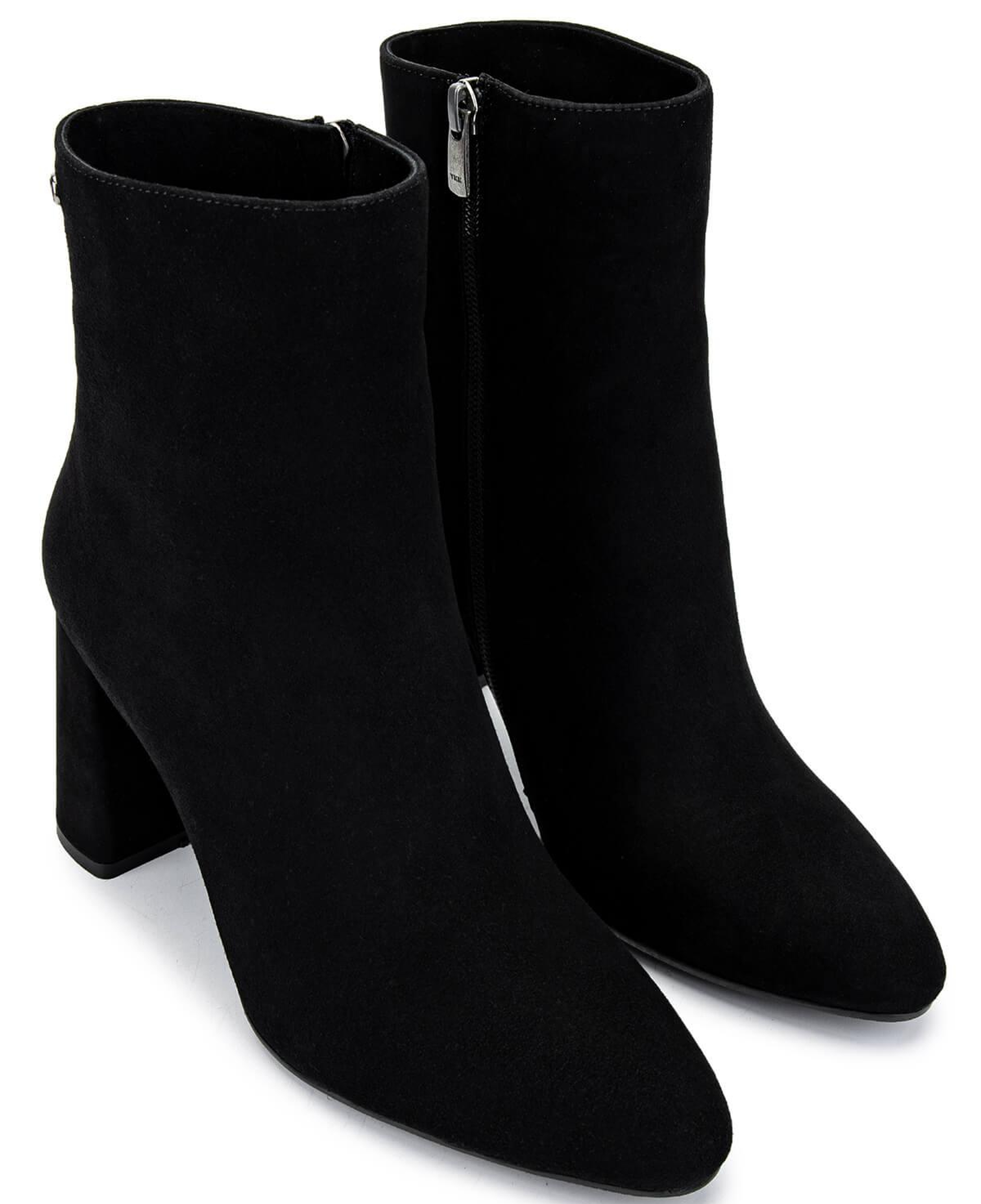 Tamer Tanca Kadın Hakiki Deri Siyah Süet Topuklu Bot