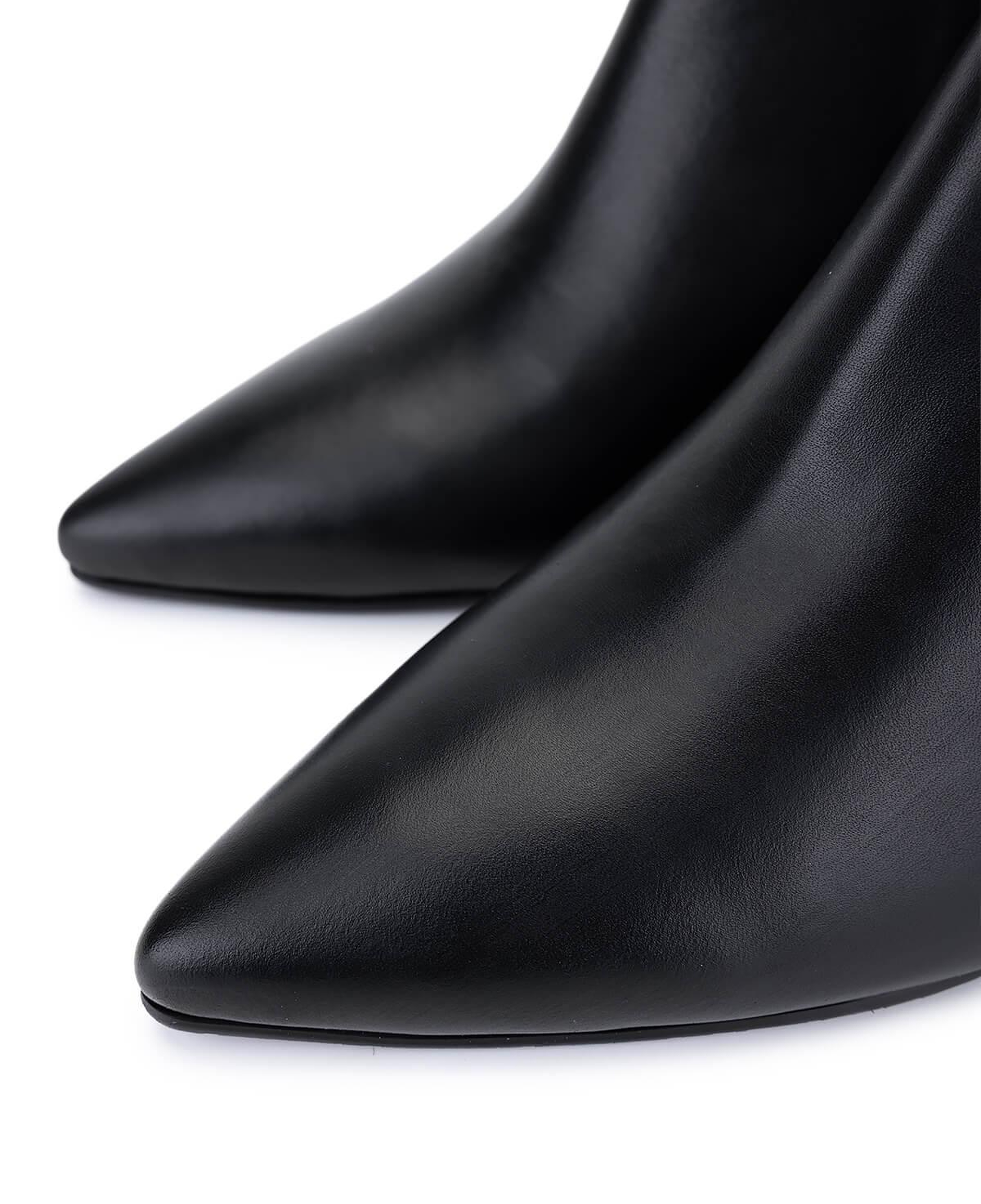 Tamer Tanca Kadın Hakiki Deri Siyah Topuklu Bot