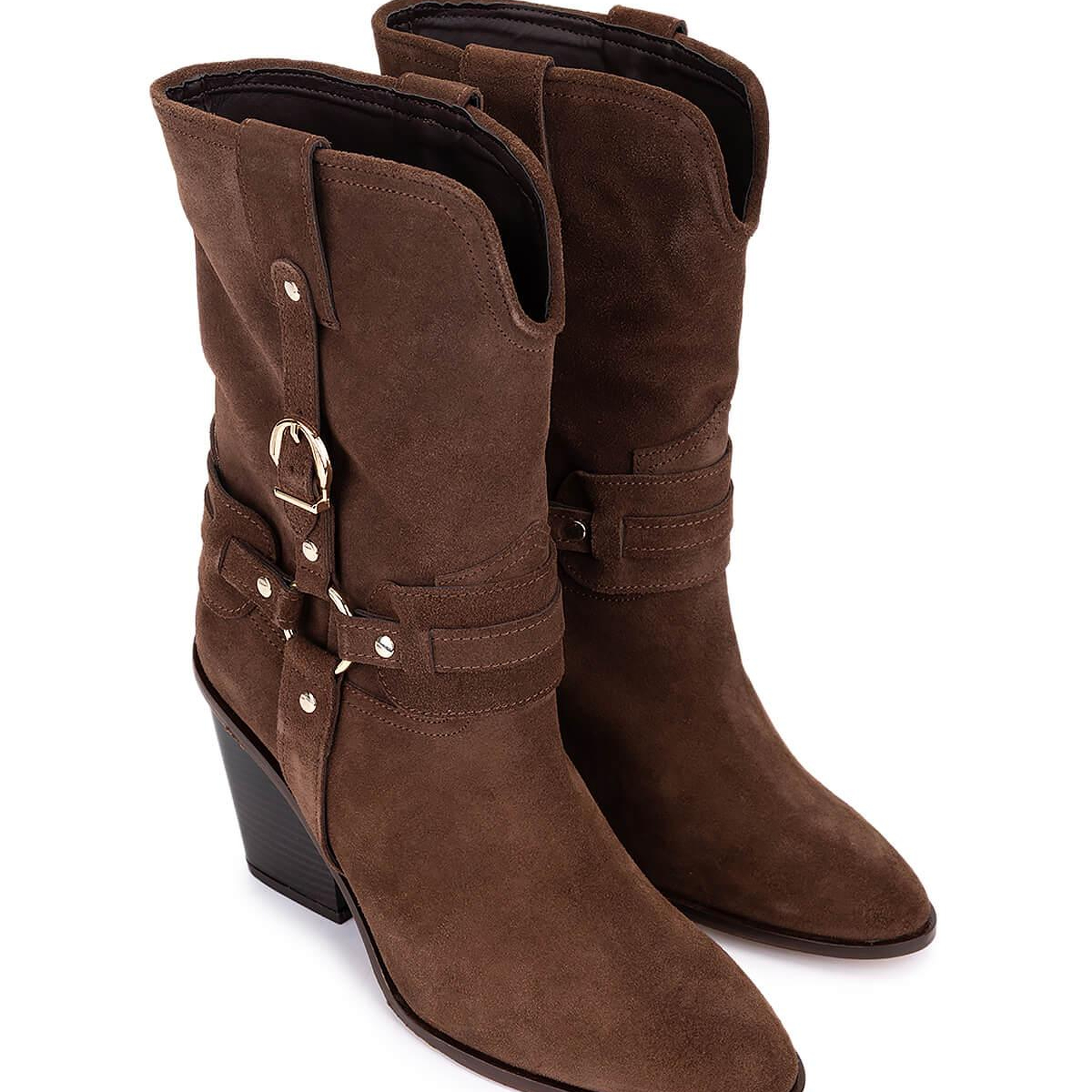 Tamer Tanca Kadın Hakiki Deri Kahverengi Topuklu Bot