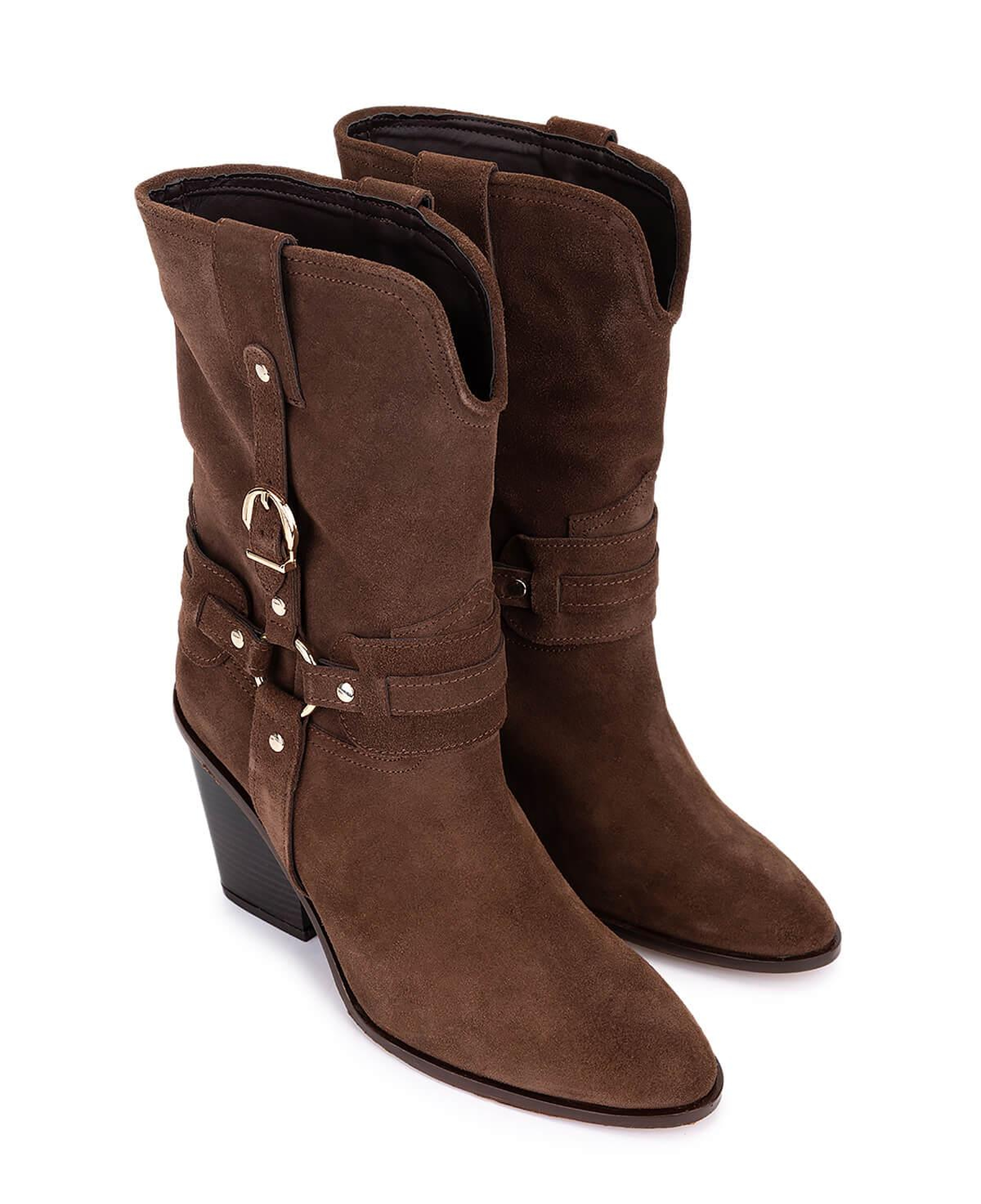 Tamer Tanca Kadın Hakiki Deri Kahverengi Topuklu Bot