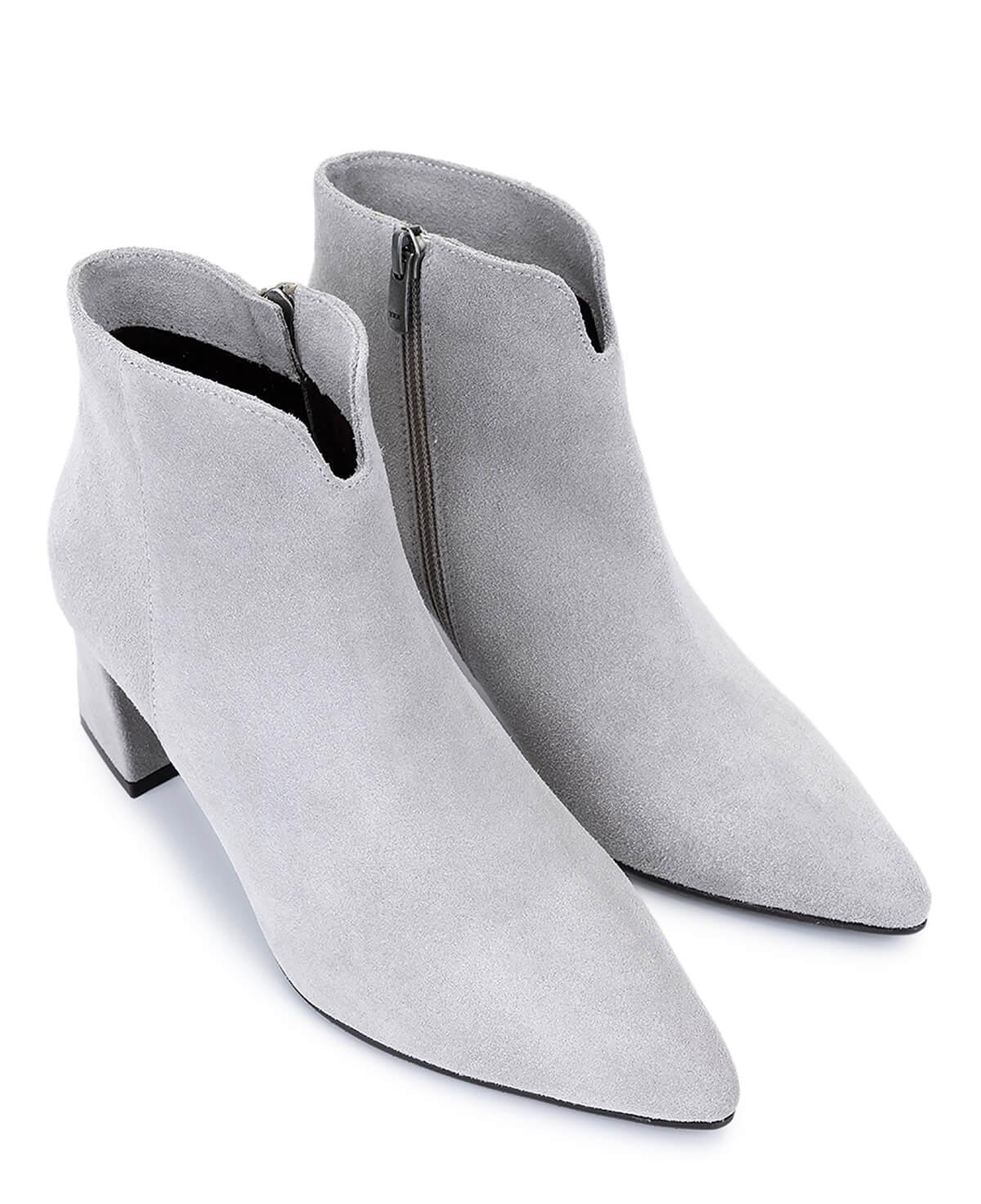 Tamer Tanca Kadın Hakiki Deri Taş Süet Topuklu Bot