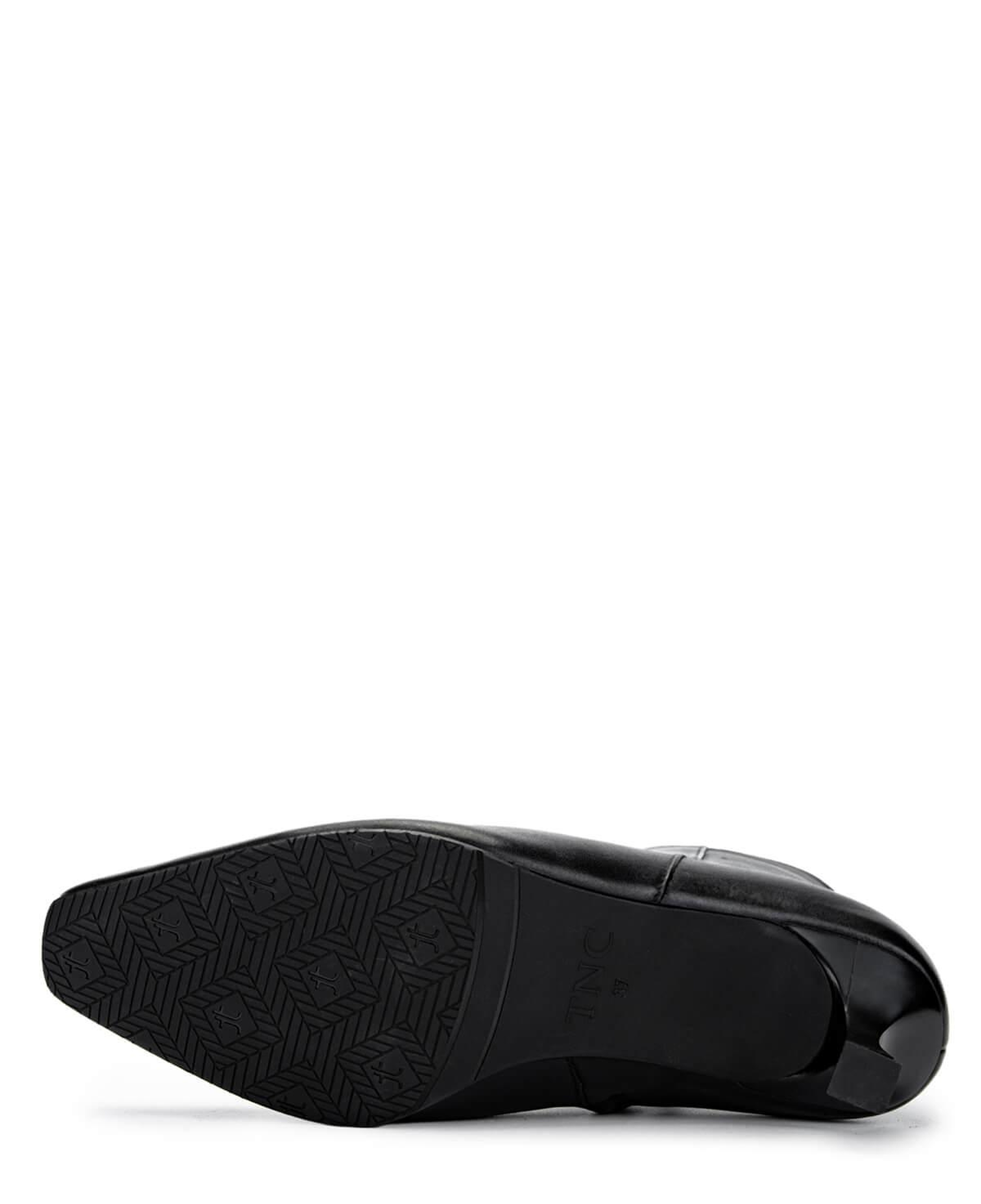 Tamer Tanca Kadın Hakiki Deri Siyah Deri Topuklu Bot