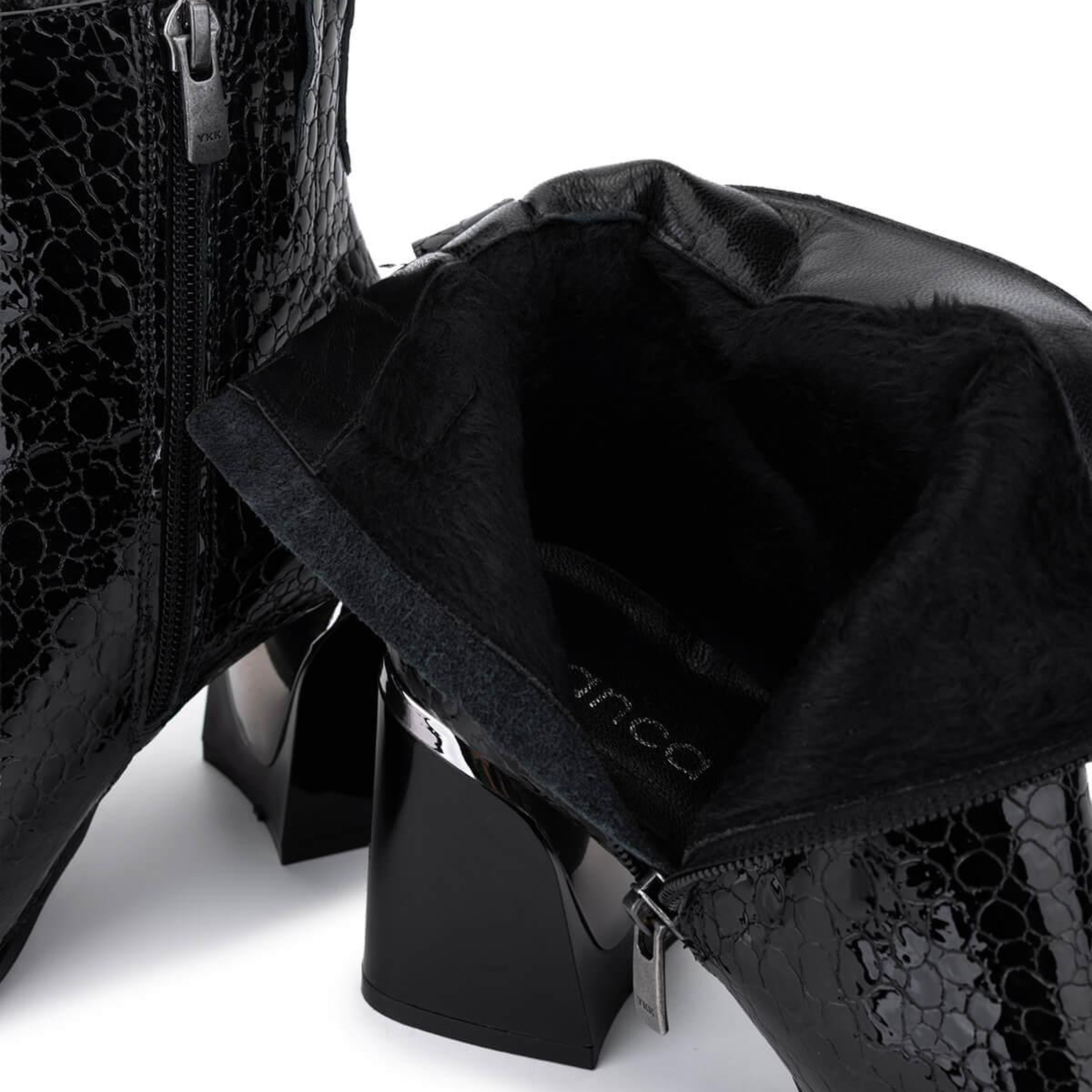 Tamer Tanca Kadın Hakiki Deri Siyah Topuklu Bot