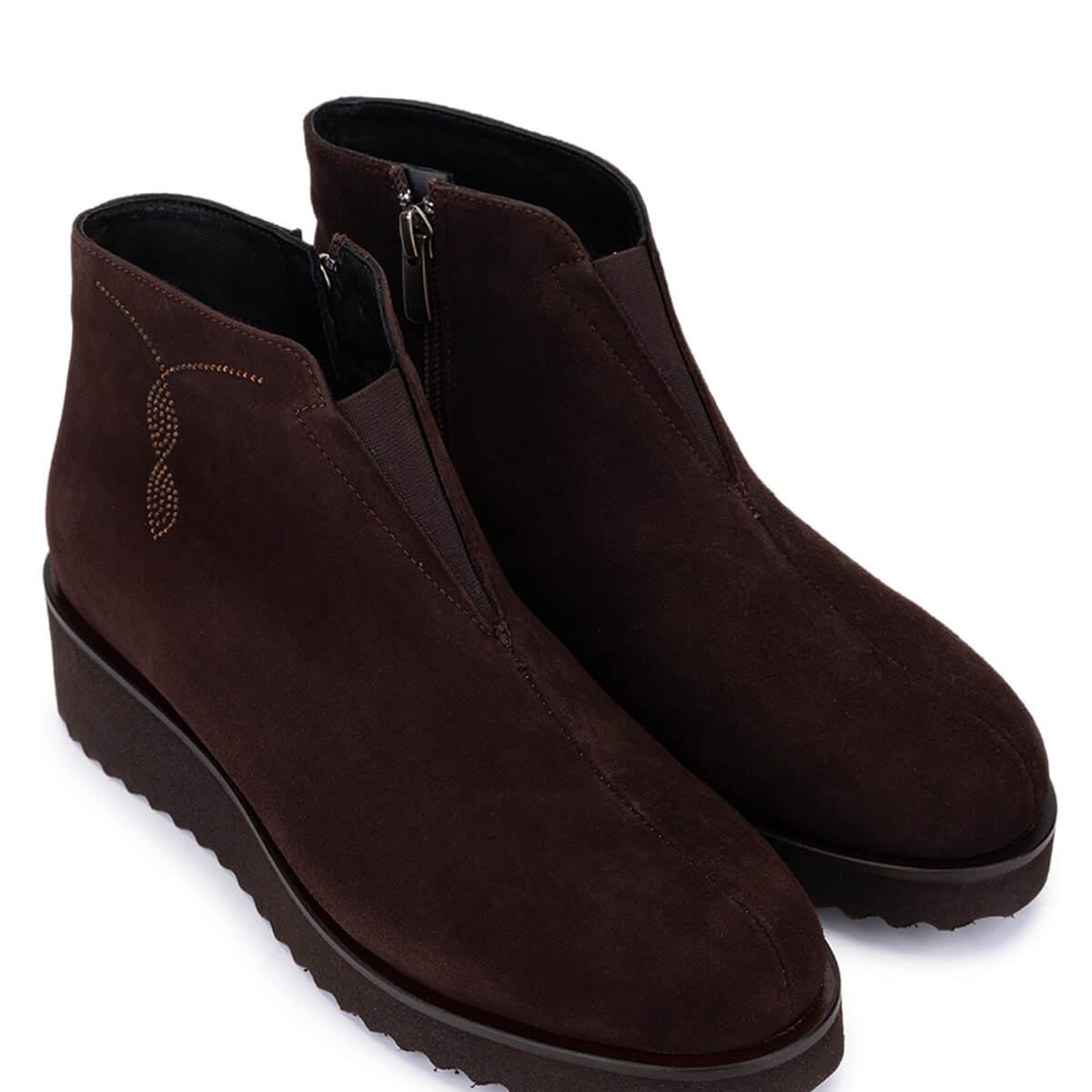 Tamer Tanca Kadın Hakiki Deri Kahverengi Süet Casual Bot