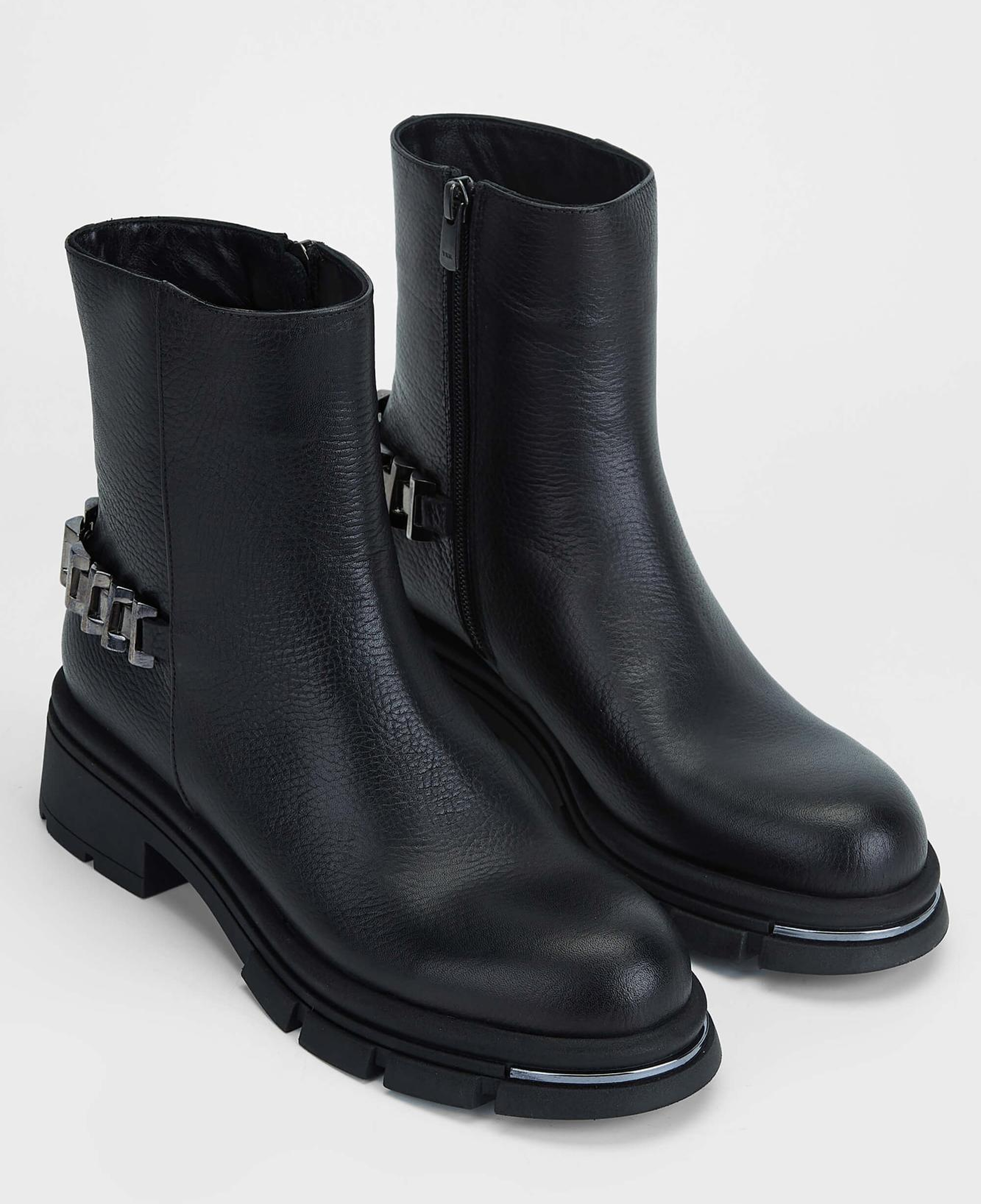 Tamer Tanca Kadın Hakiki Deri Siyah Casual Bot