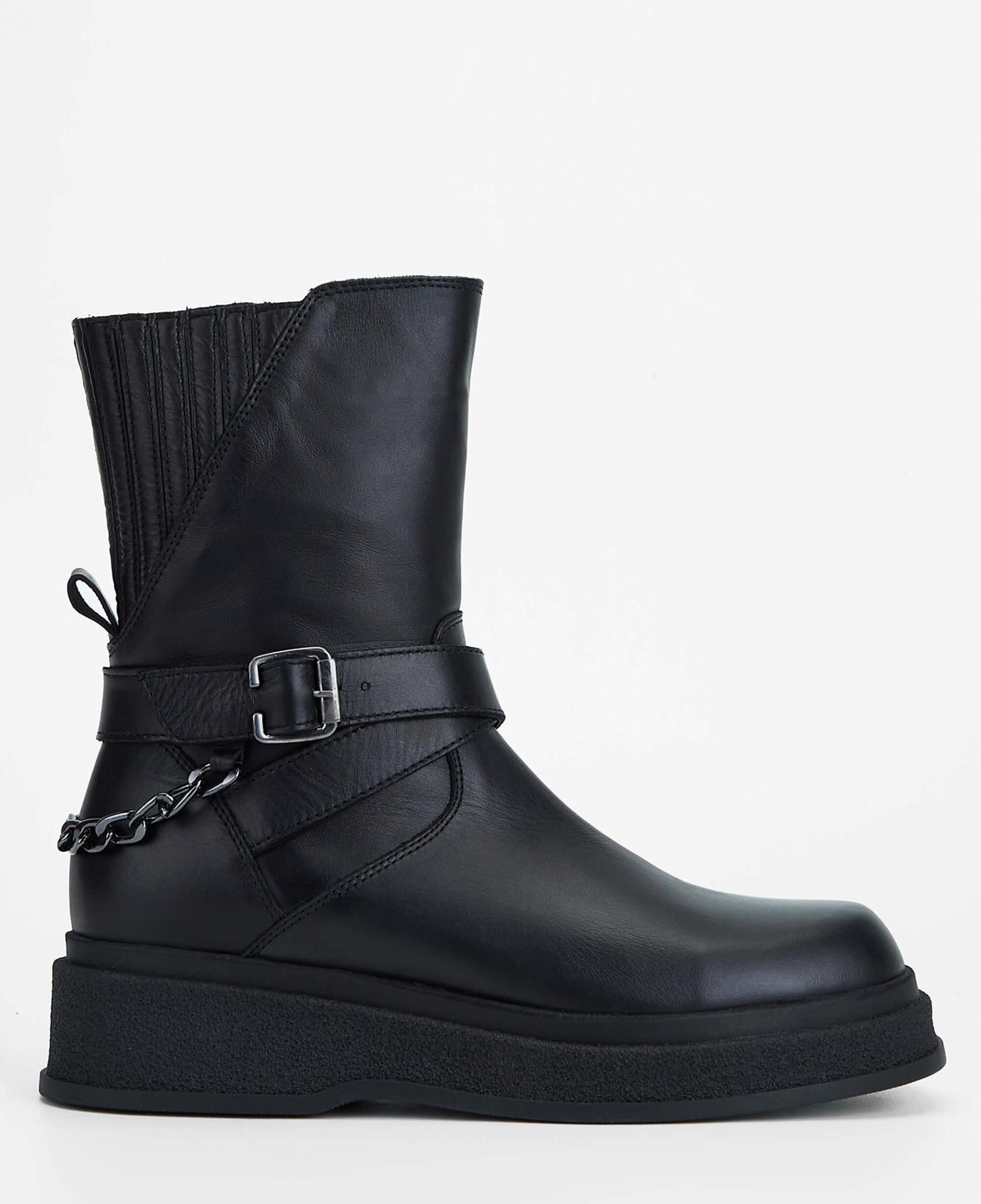 Tamer Tanca Kadın Hakiki Deri Siyah Deri Casual Bot