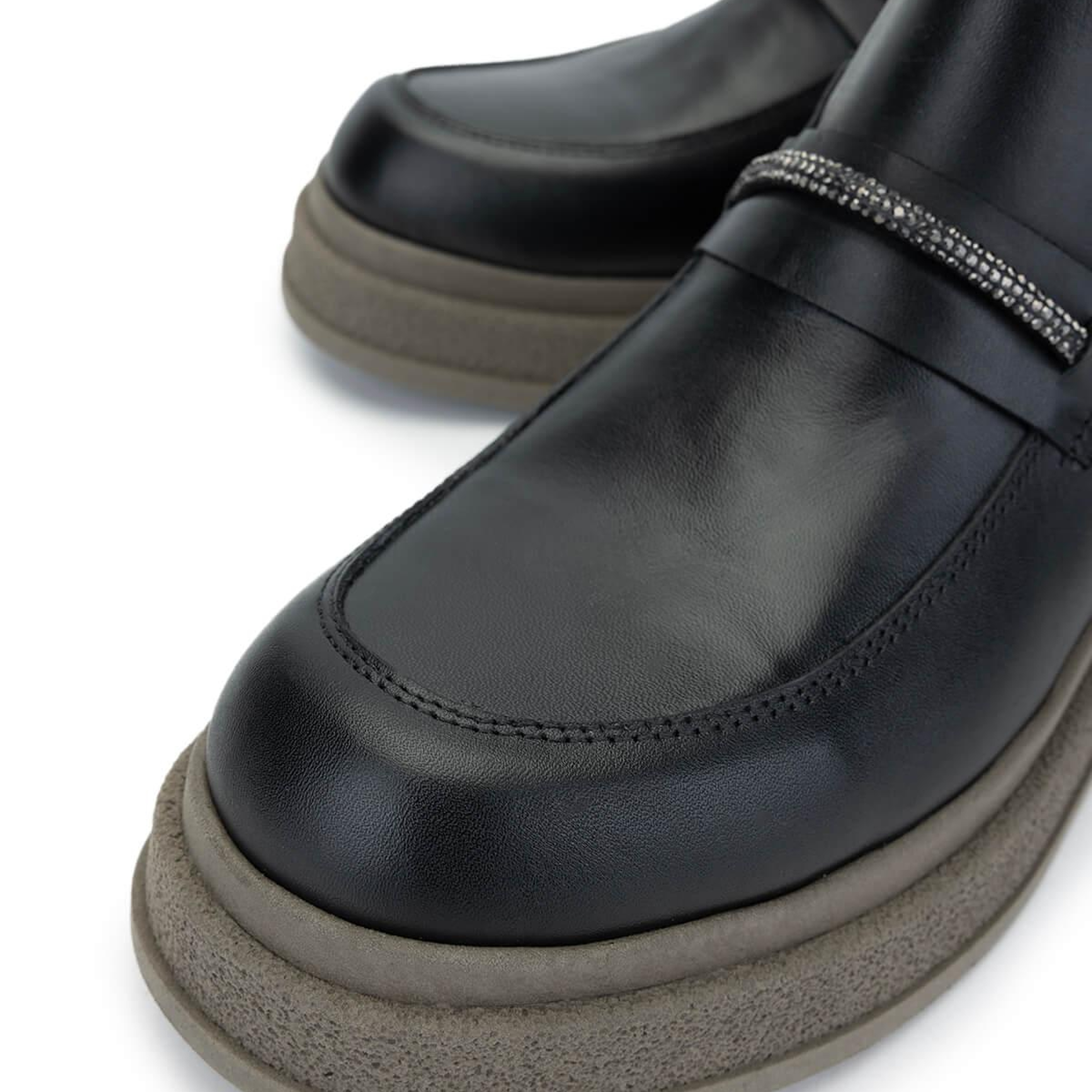 Tamer Tanca Kadın Hakiki Deri Siyah Deri Casual Bot