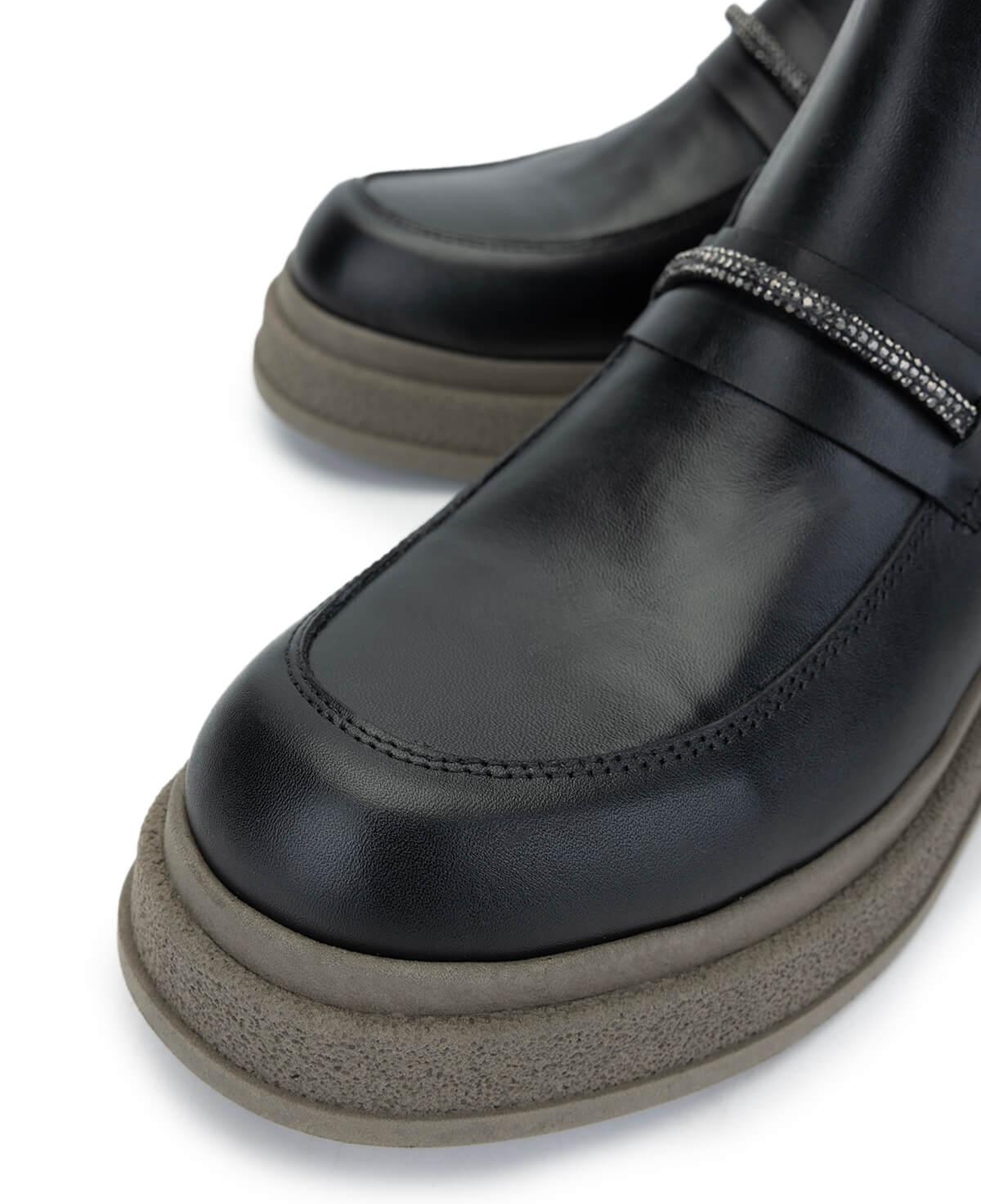 Tamer Tanca Kadın Hakiki Deri Siyah Deri Casual Bot