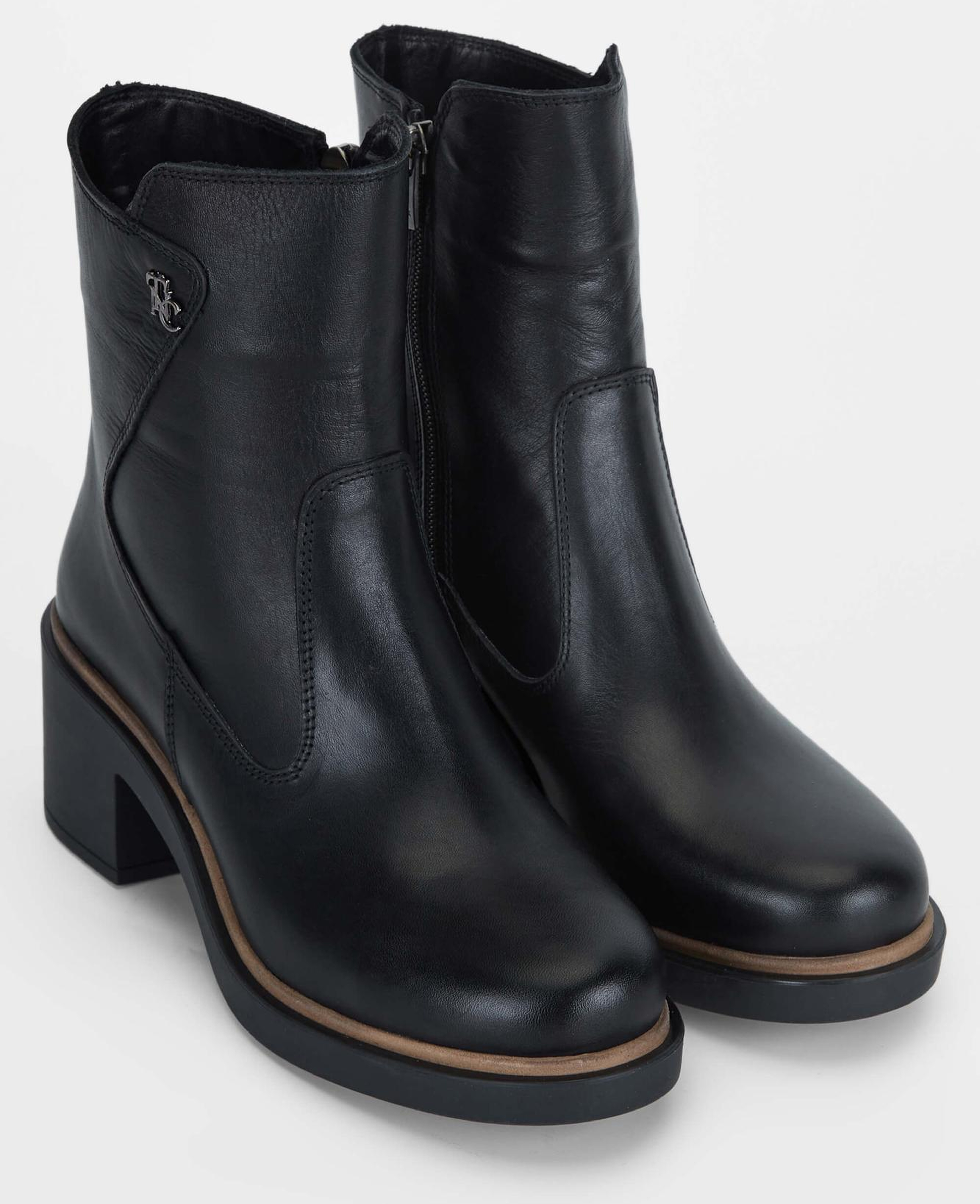 Tamer Tanca Kadın Hakiki Deri Siyah Deri Casual Bot