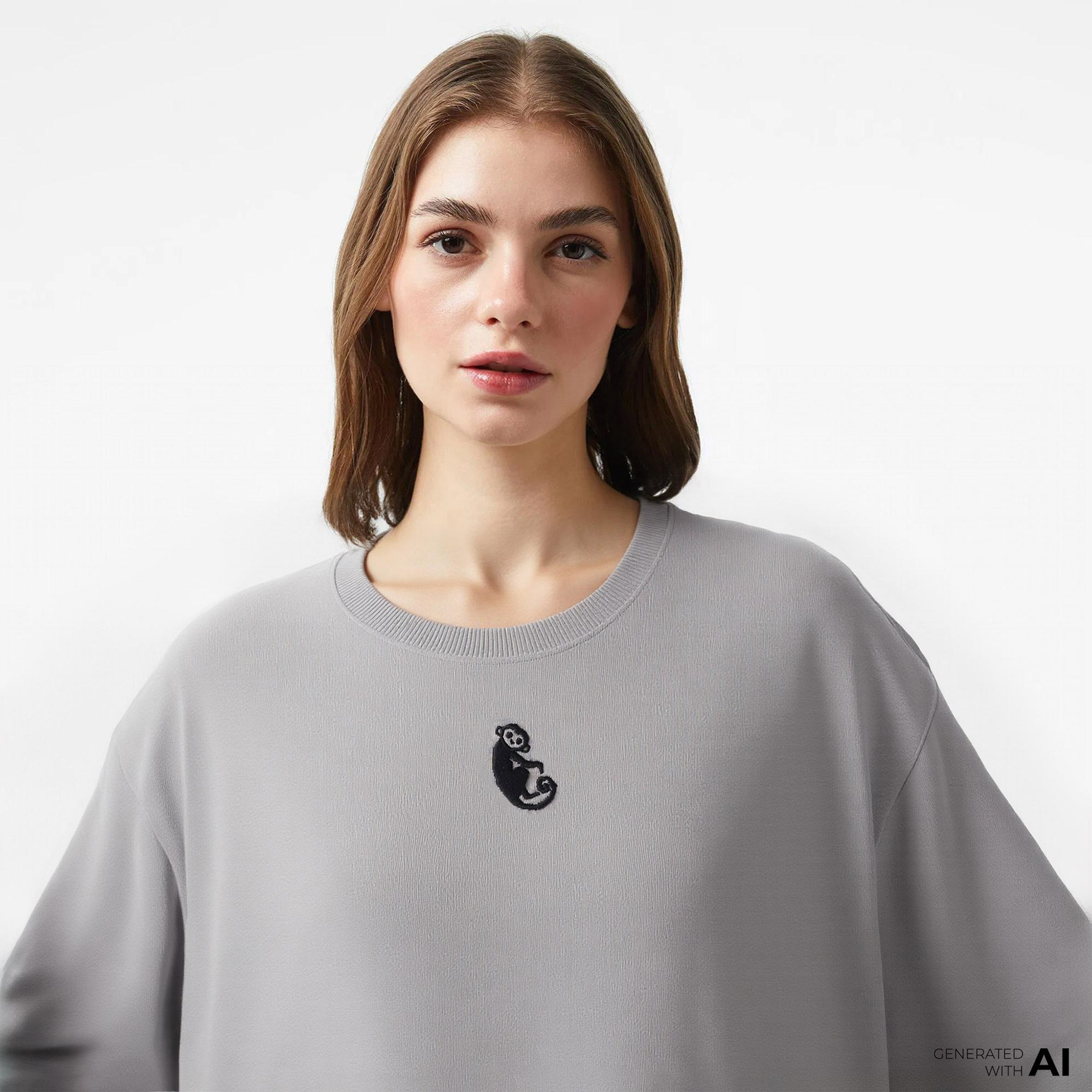 UNITED4 x Monkey Project We Are Family Unisex Gri T-Shirt