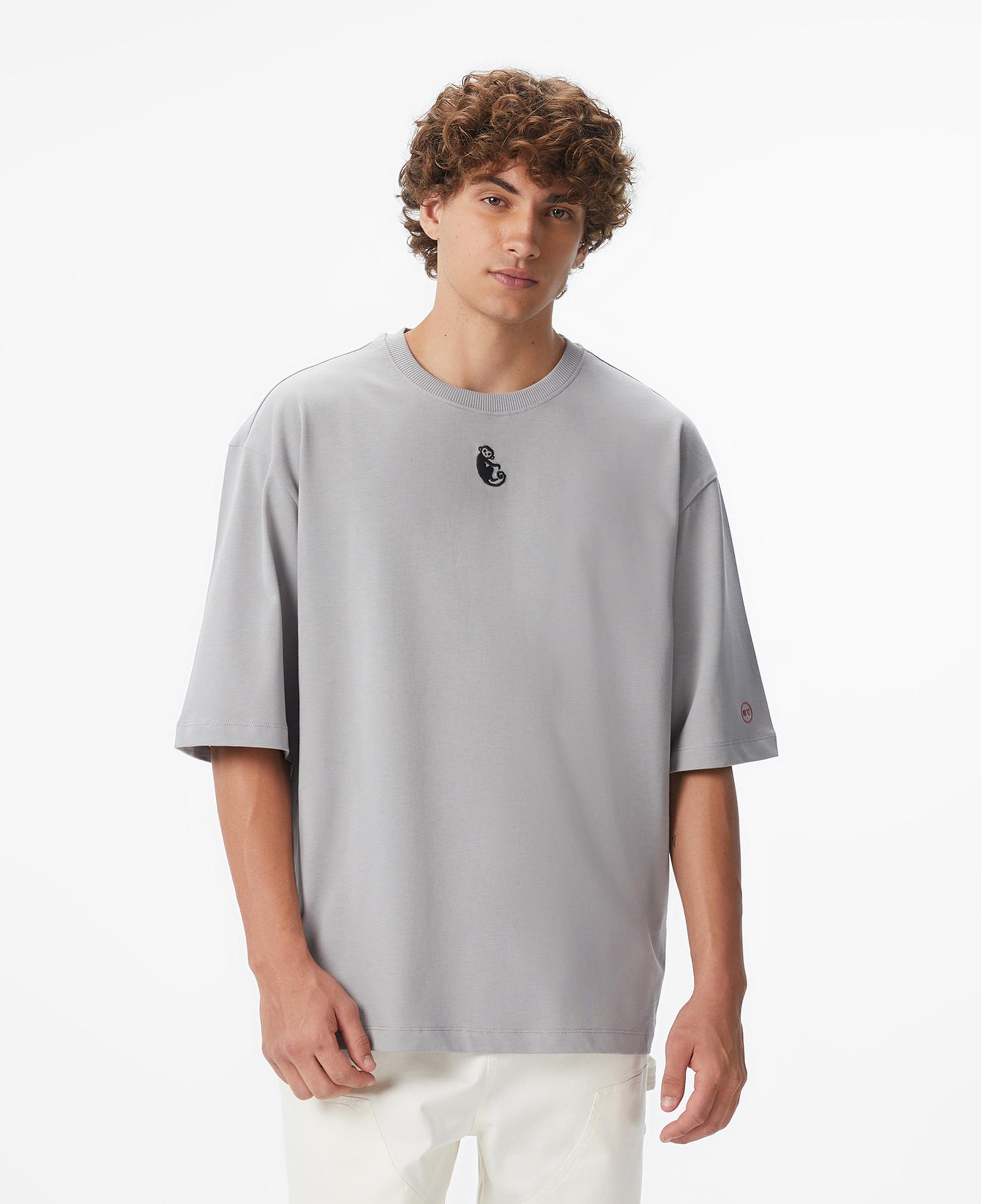 UNITED4 x Monkey Project Where Is The After Party  Unisex Gri T-Shirt