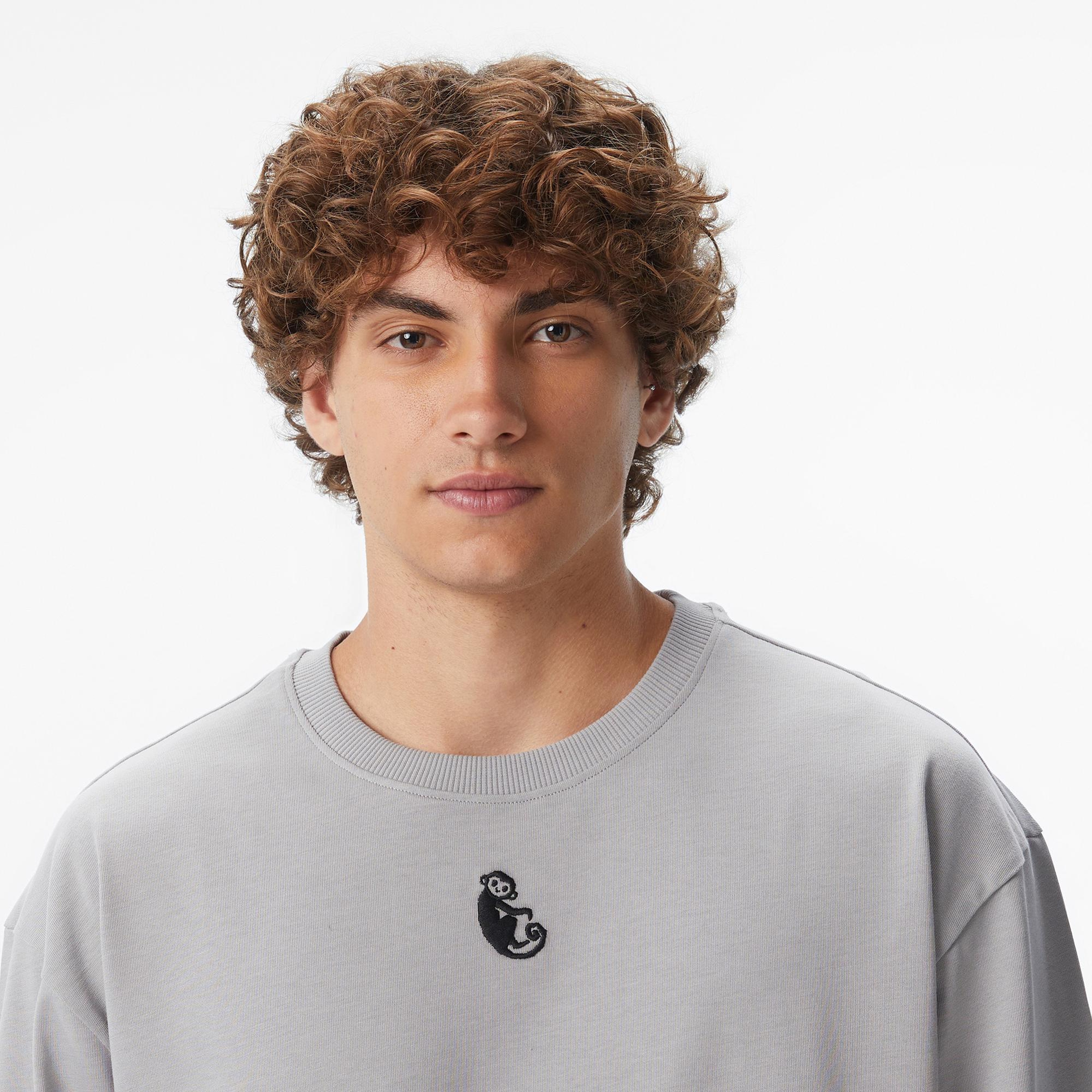 UNITED4 x Monkey Project Where Is The After Party Unisex Gri T-Shirt