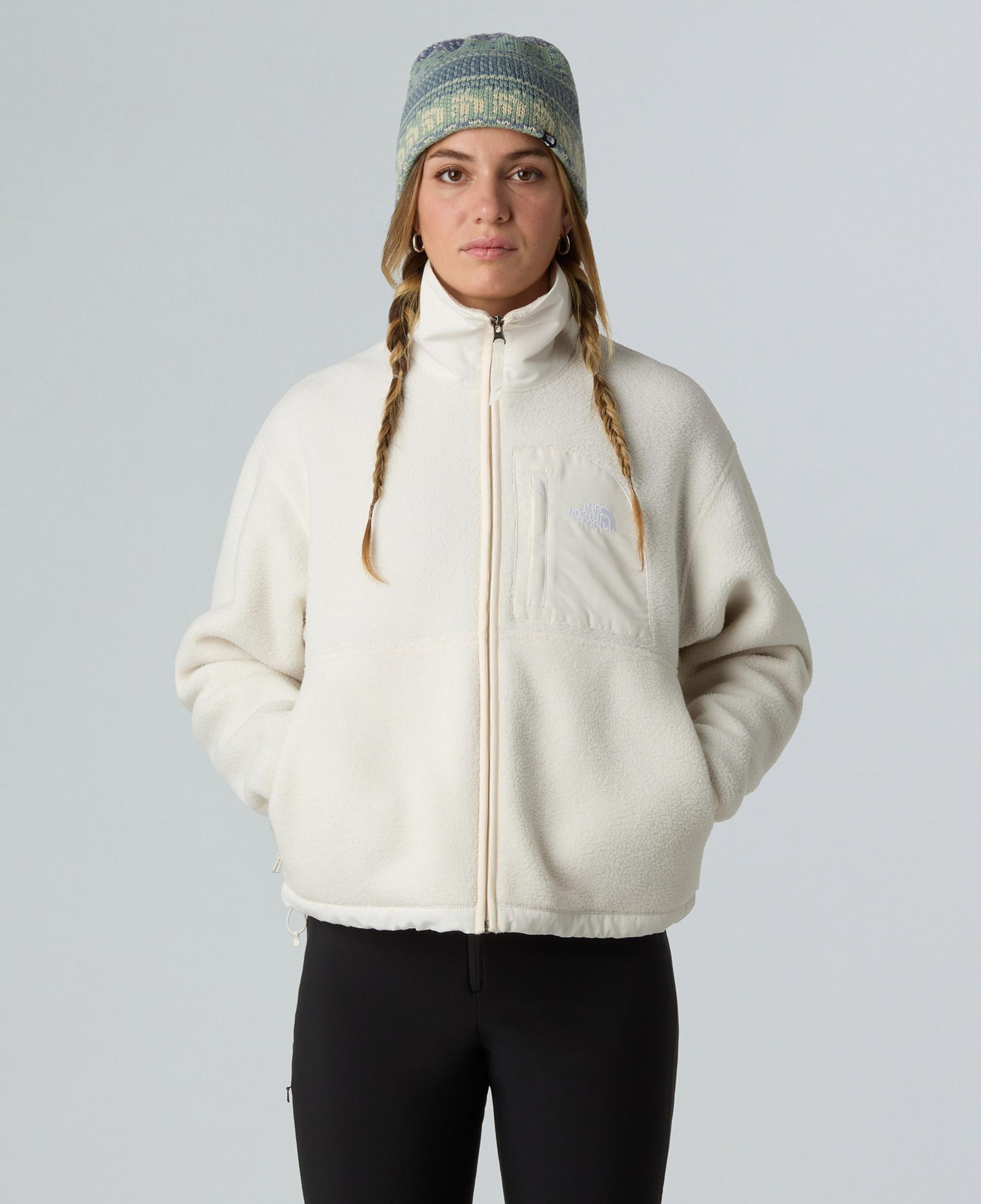 The North Face Yumiori Off-Peak Full Zip Kadın Beyaz Polar Mont