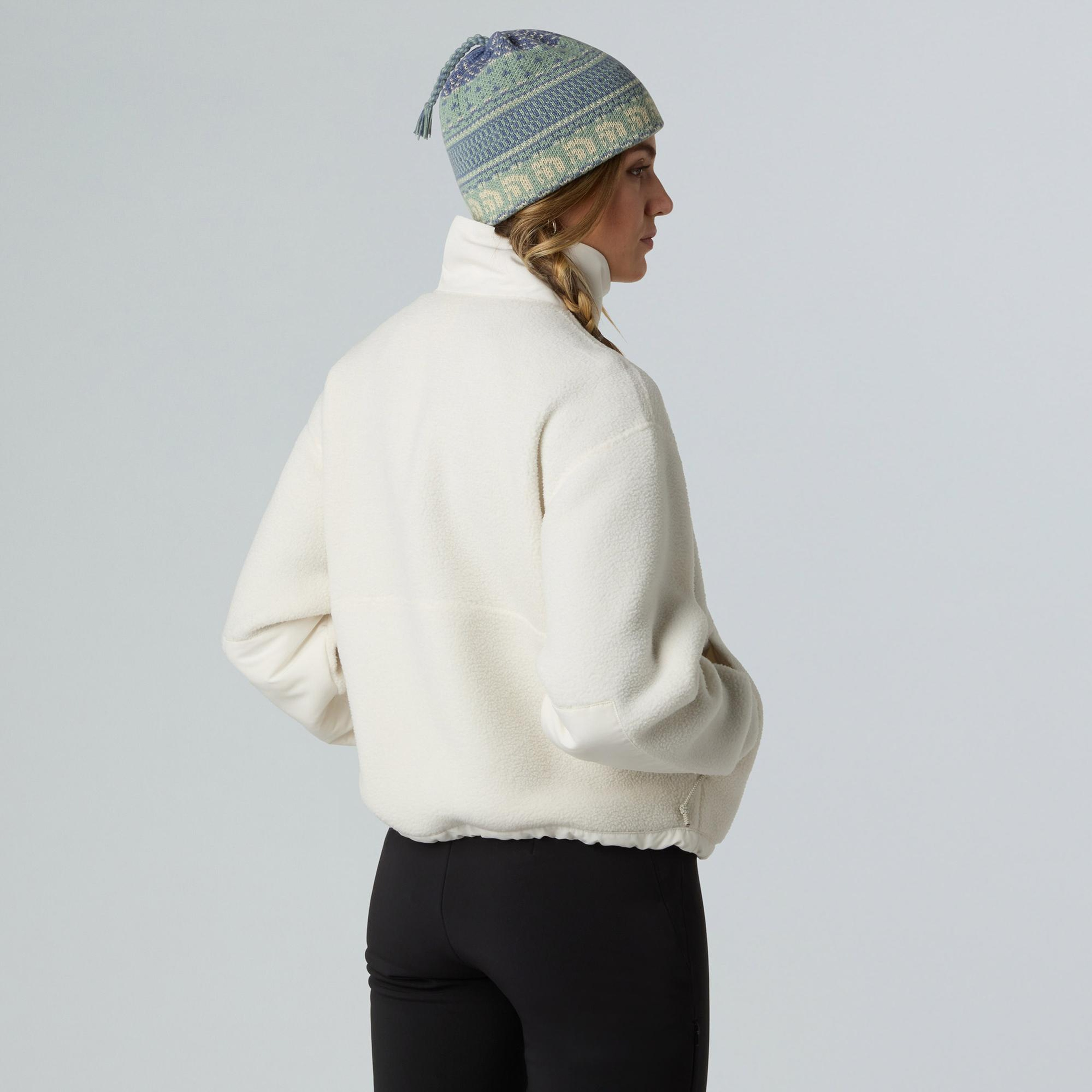 The North Face Yumiori Off-Peak Full Zip Kadın Beyaz Polar Mont