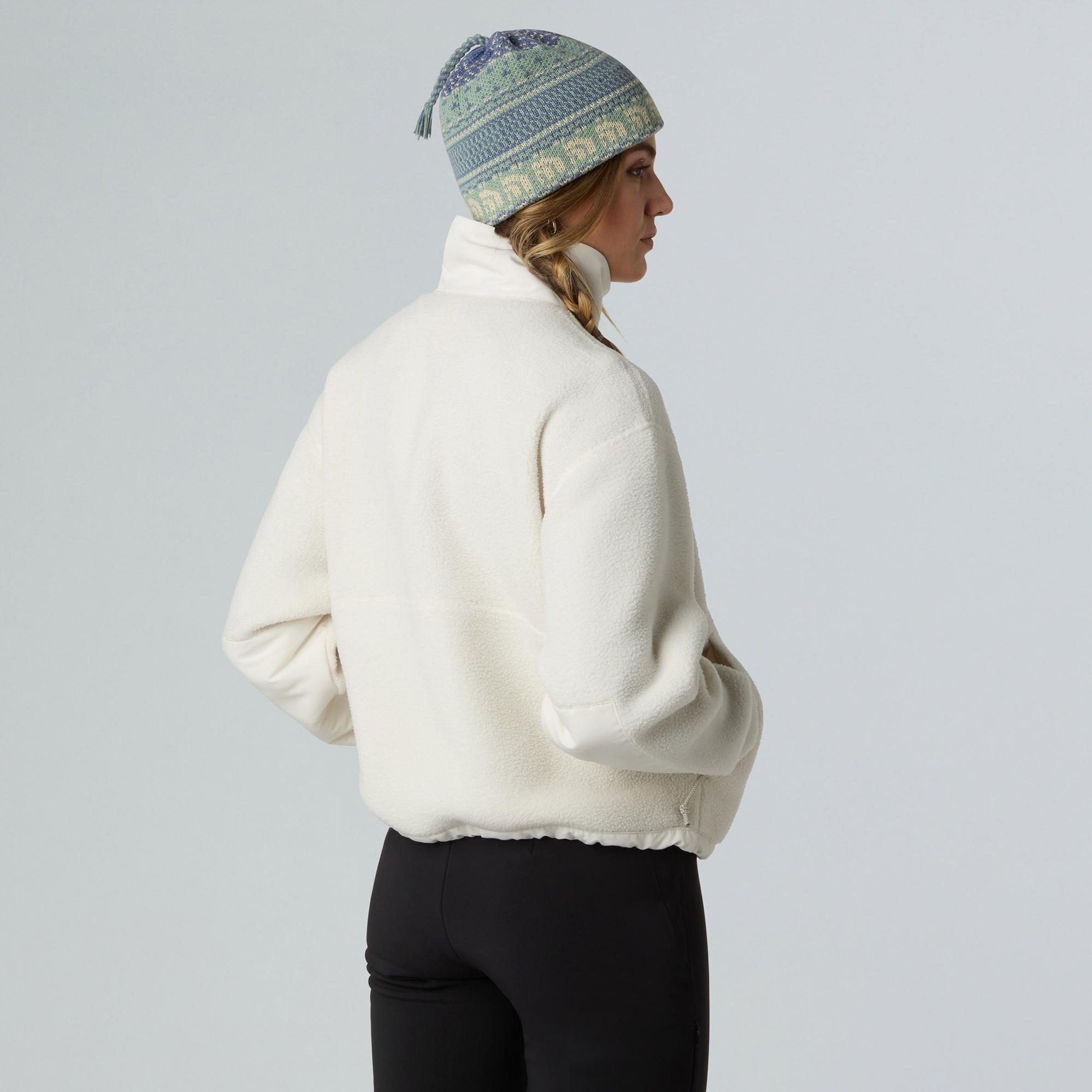 The North Face Yumiori Off-Peak Full Zip Kadın Beyaz Polar Mont