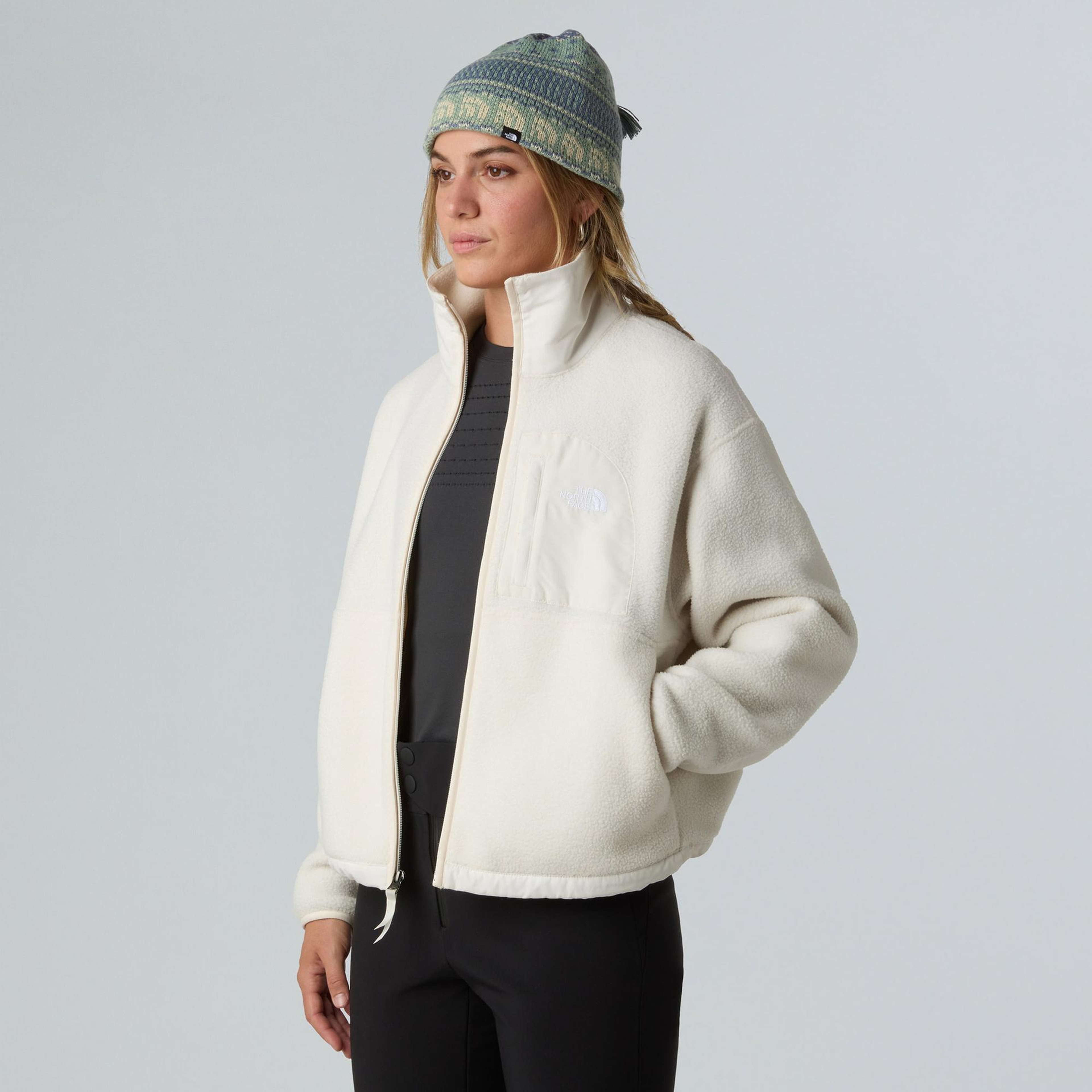 The North Face Yumiori Off-Peak Full Zip Kadın Beyaz Polar Mont