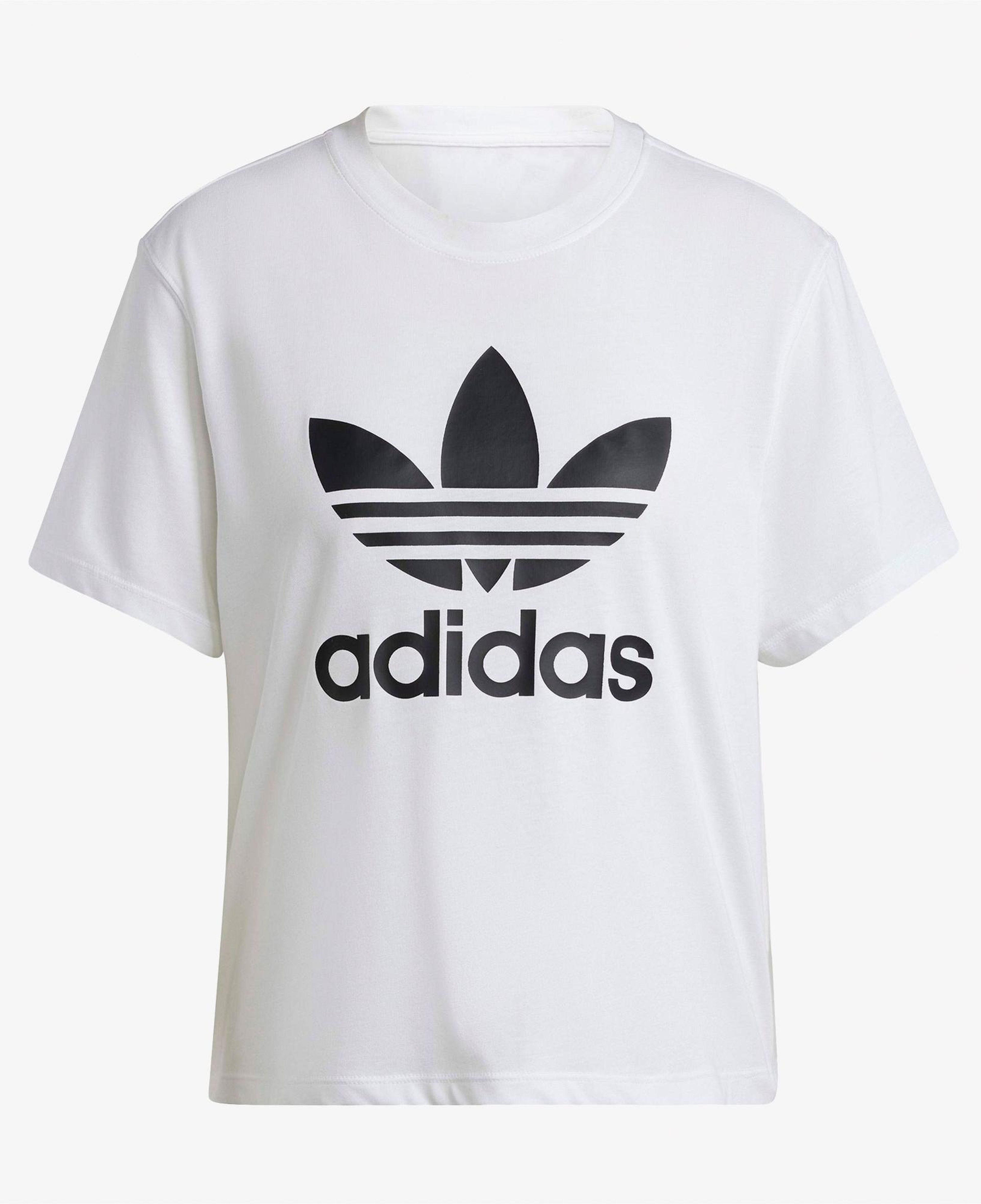 adidas Adicolor Trefoil Boxy Kadın Beyaz Tişört