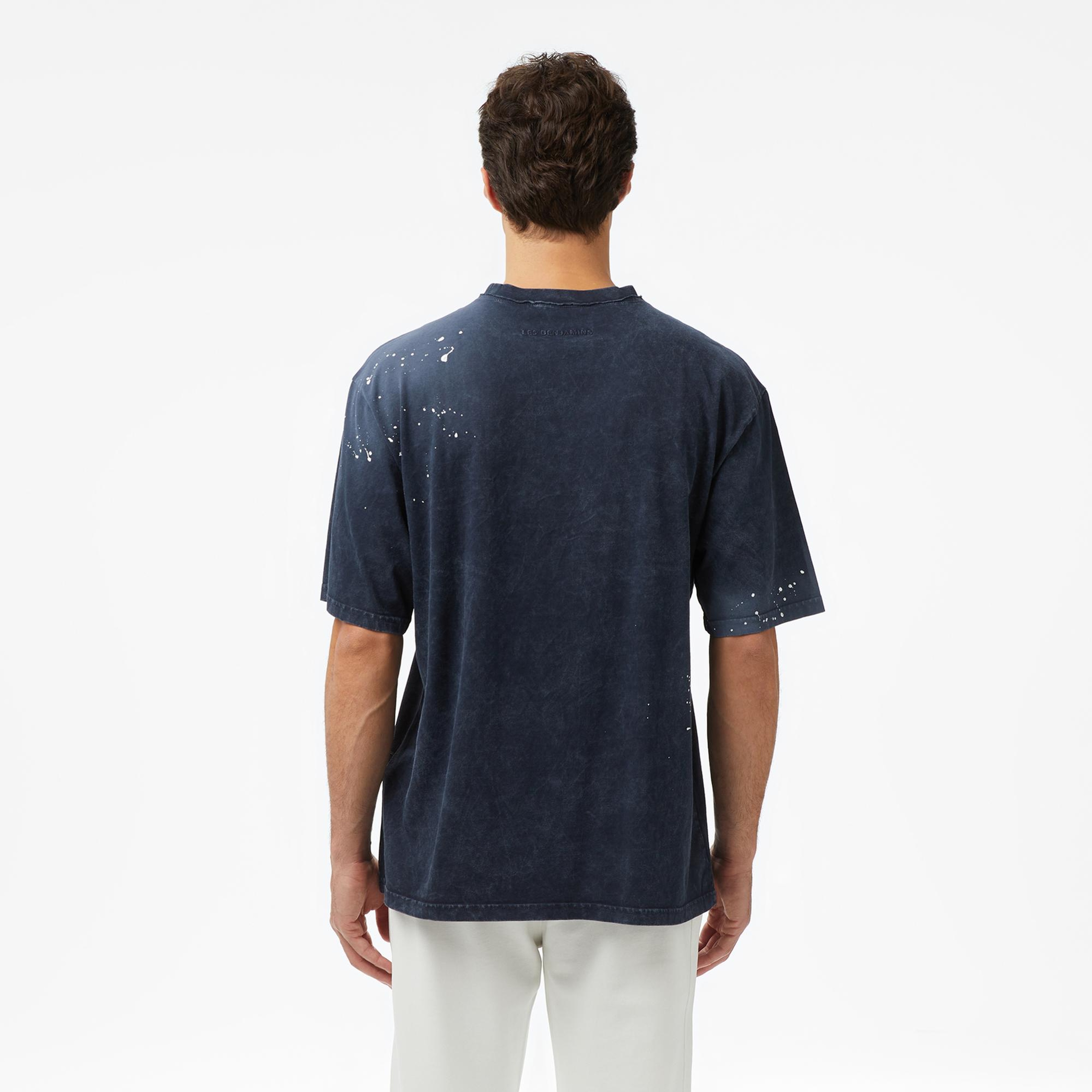 Les Benjamins Essentials 302 Erkek Mavi T-Shirt