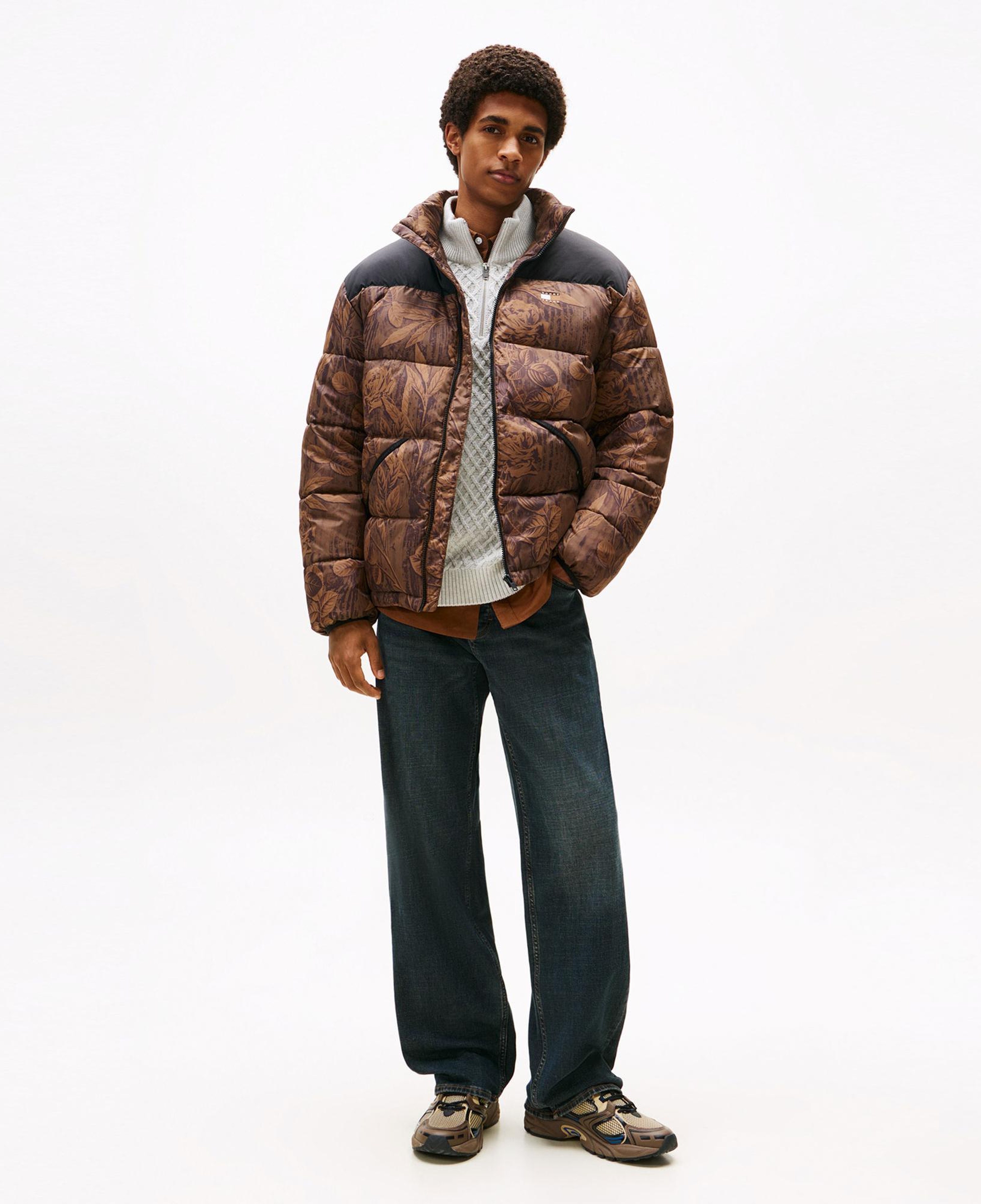 Tommy Hilfiger Jeans Vail Puffer Erkek Kahverengi Mont