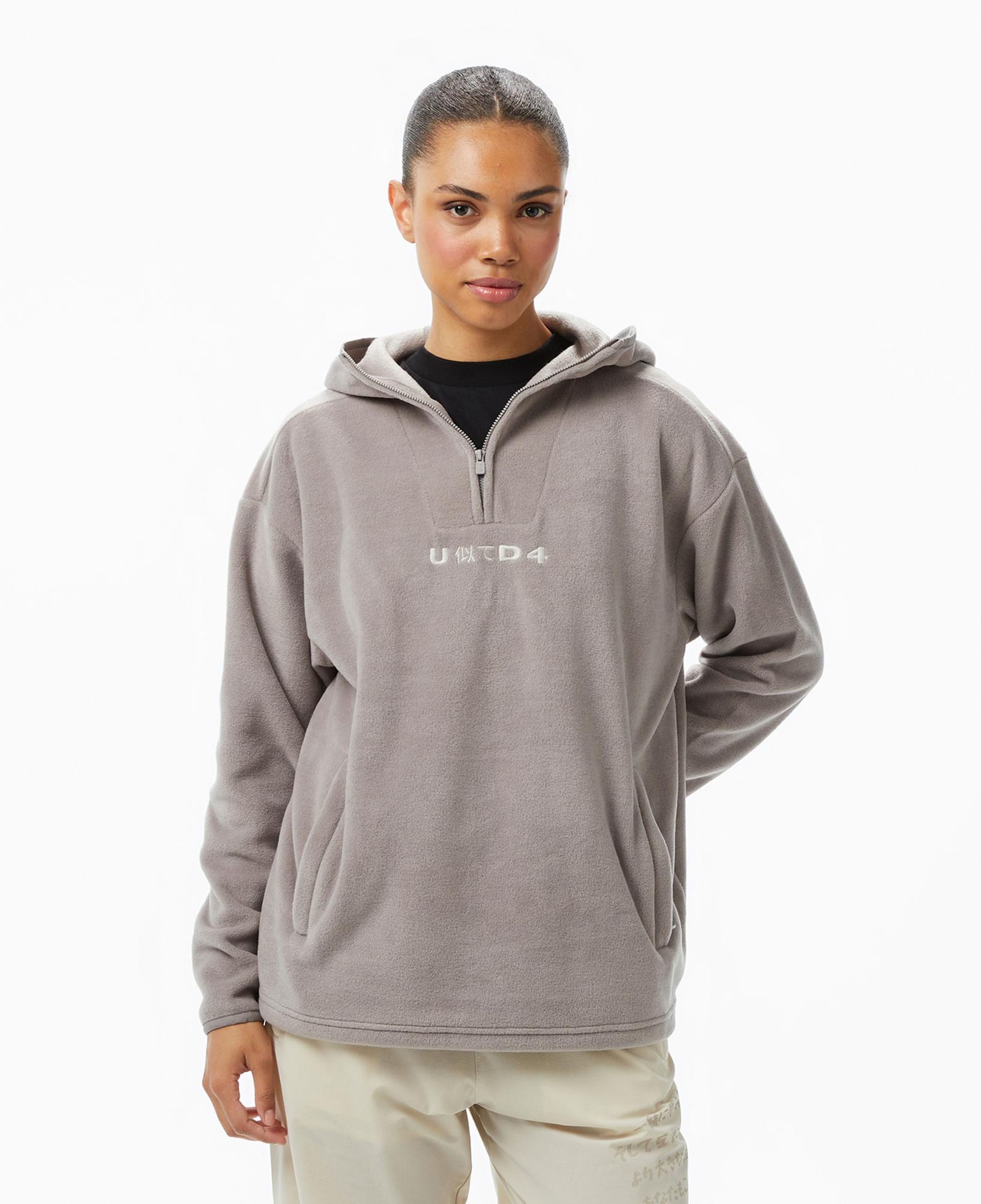 UNITED4 Kadın Gri Hoodie