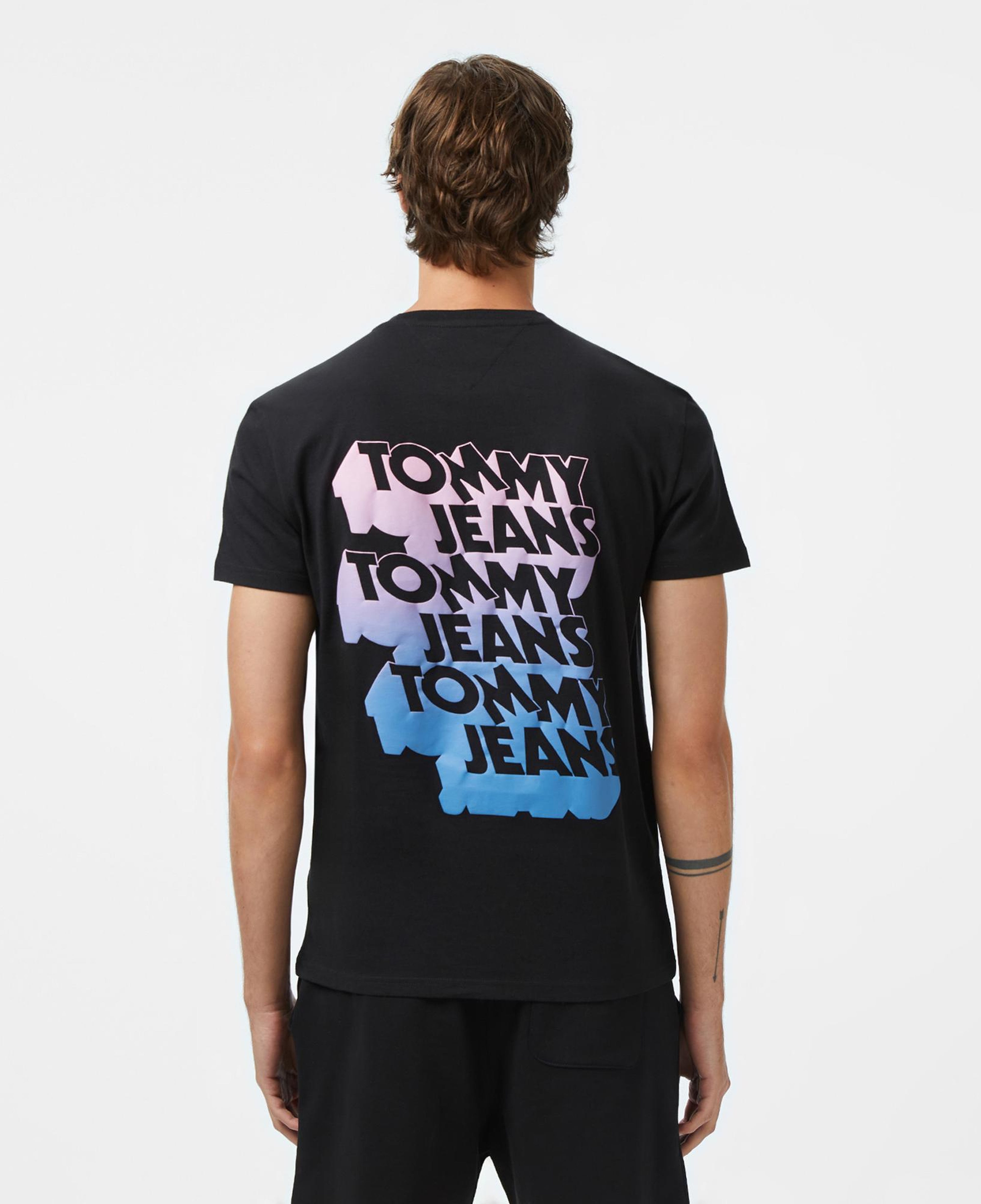 Tommy Jeans Stac Logo Erkek Siyah T-Shirt