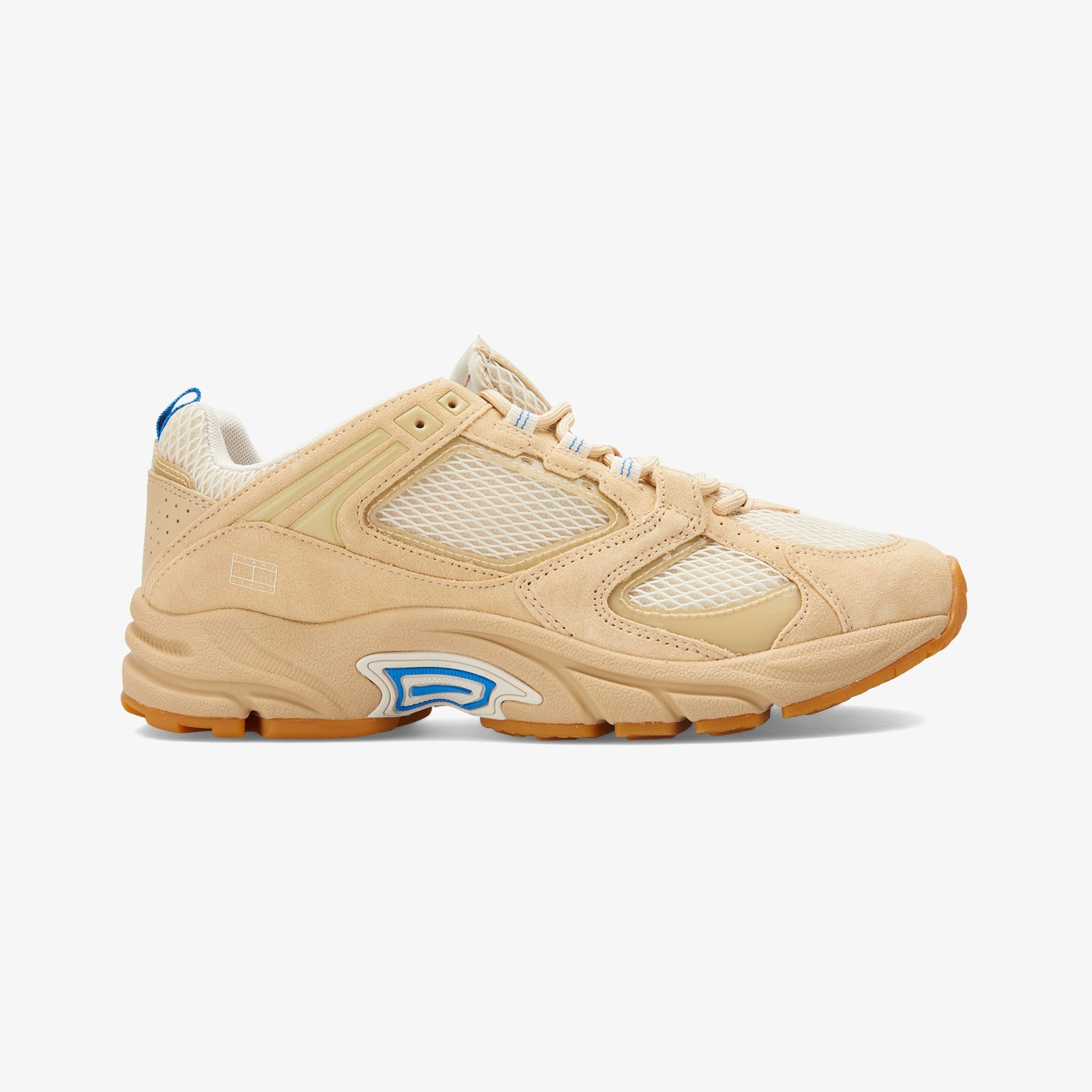 Tommy Jeans Suede Mix Archive Runners Erkek Bej Spor Ayakkabı