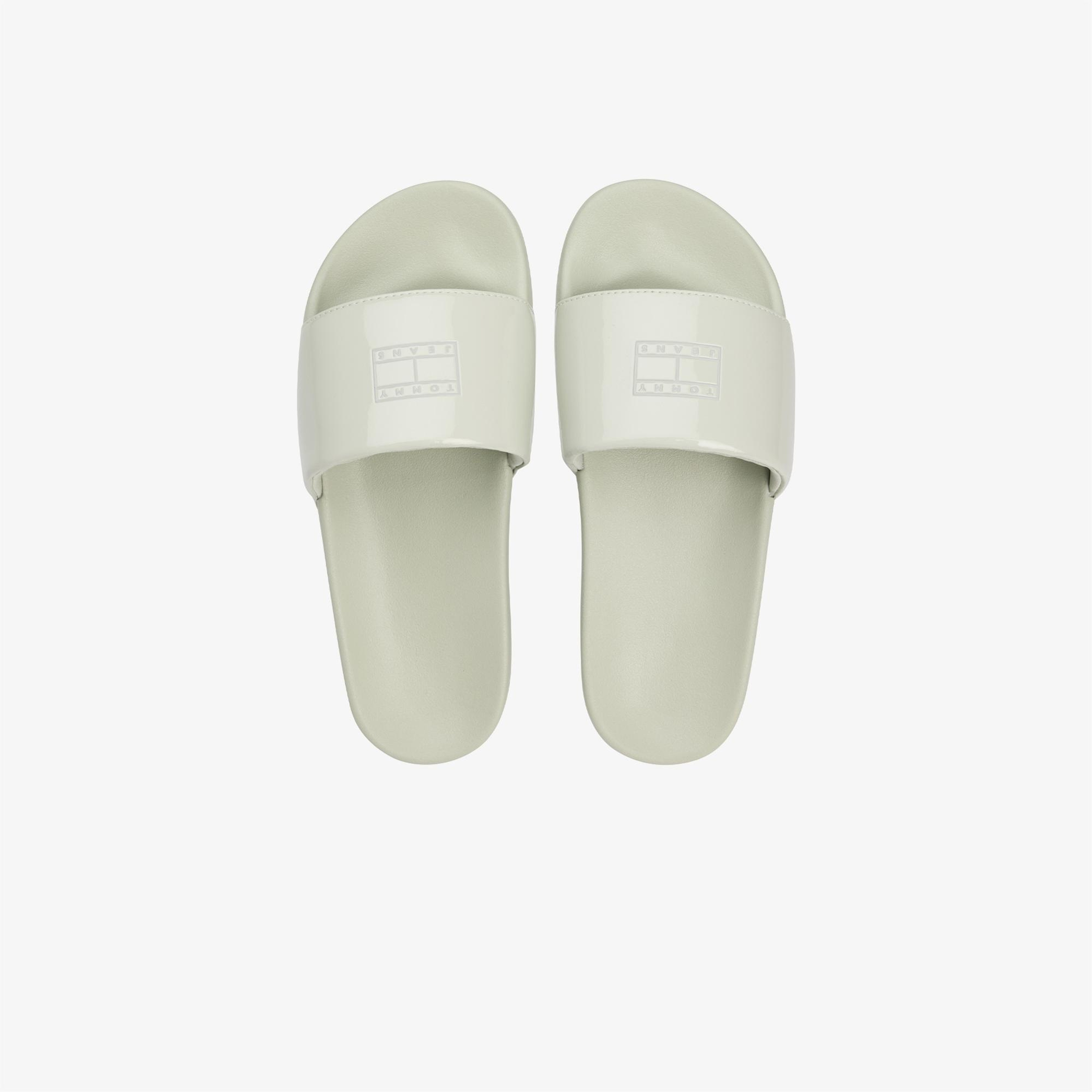 Tommy Jeans Flag Kadın Yeşil Terlik