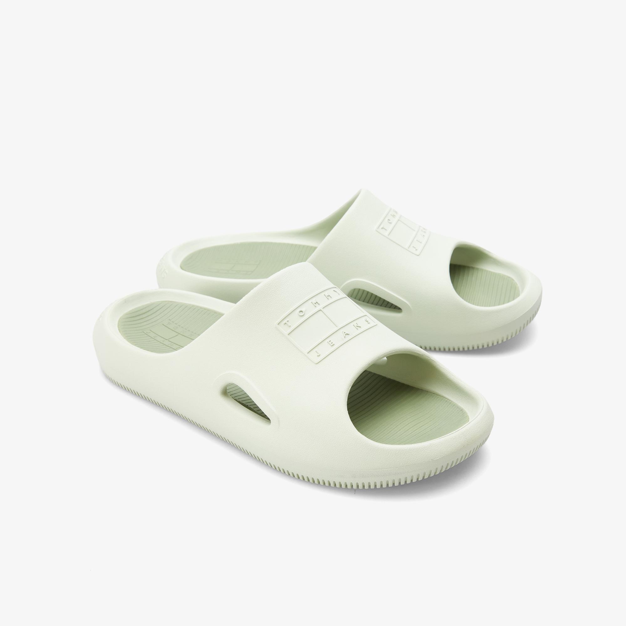 Tommy Jeans Sporty Play Erkek Yeşil Terlik