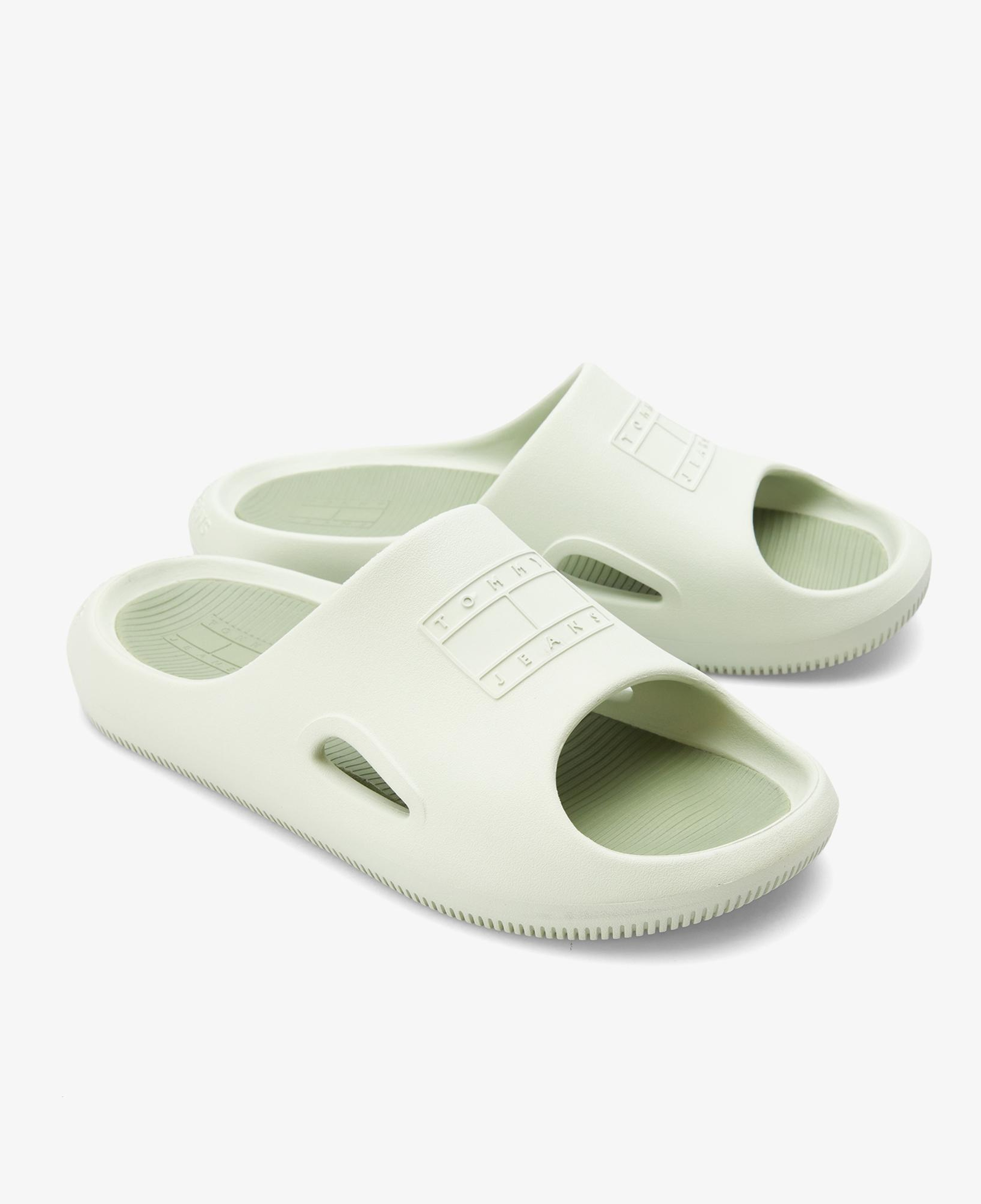 Tommy Jeans Sporty Play Erkek Yeşil Terlik