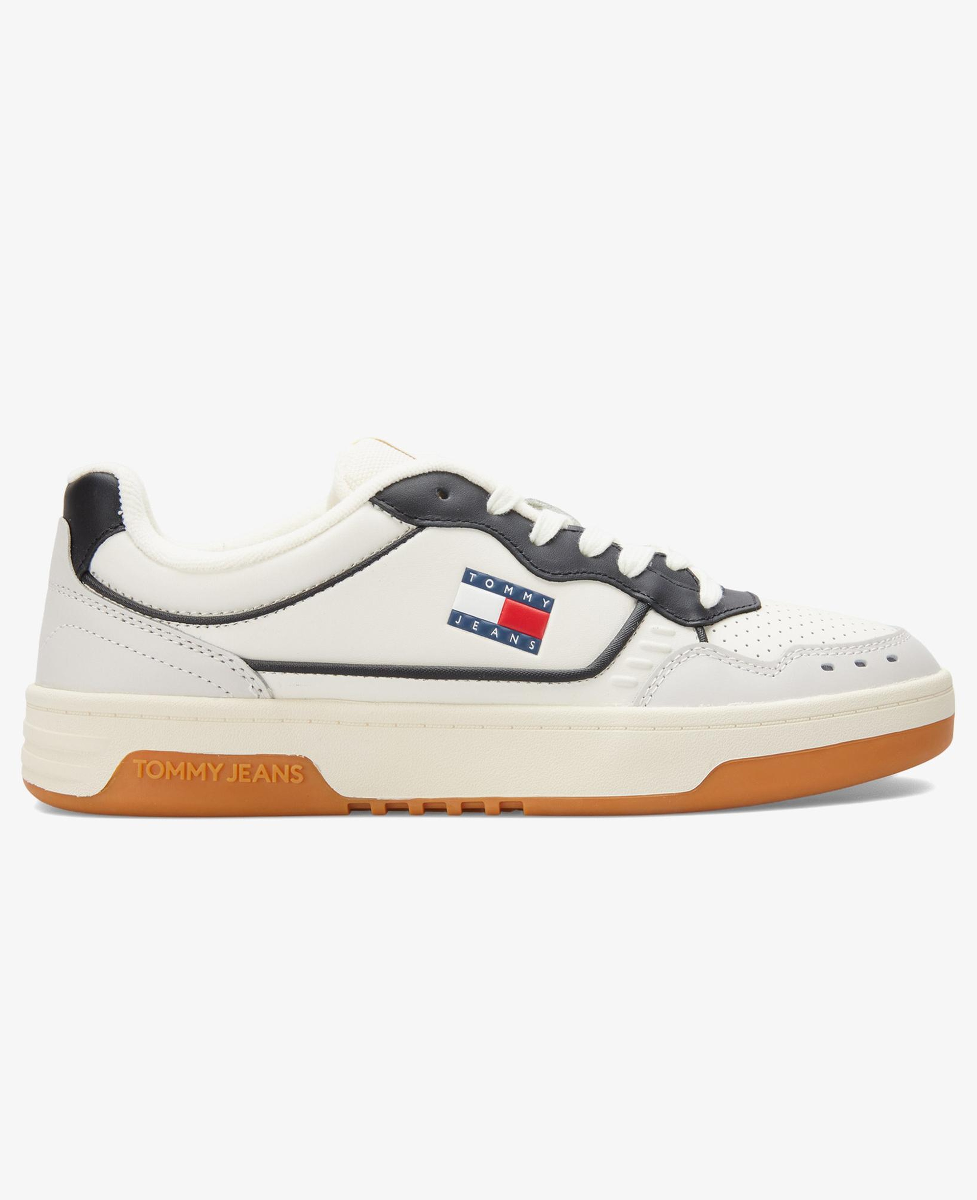 Tommy Hilfiger Cupsole Leather Erkek Bej Spor Ayakkabı