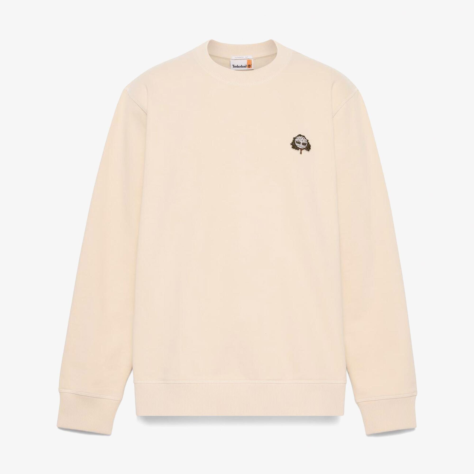 Timberland Three Patch Logo Erkek Bej Sweatshirt