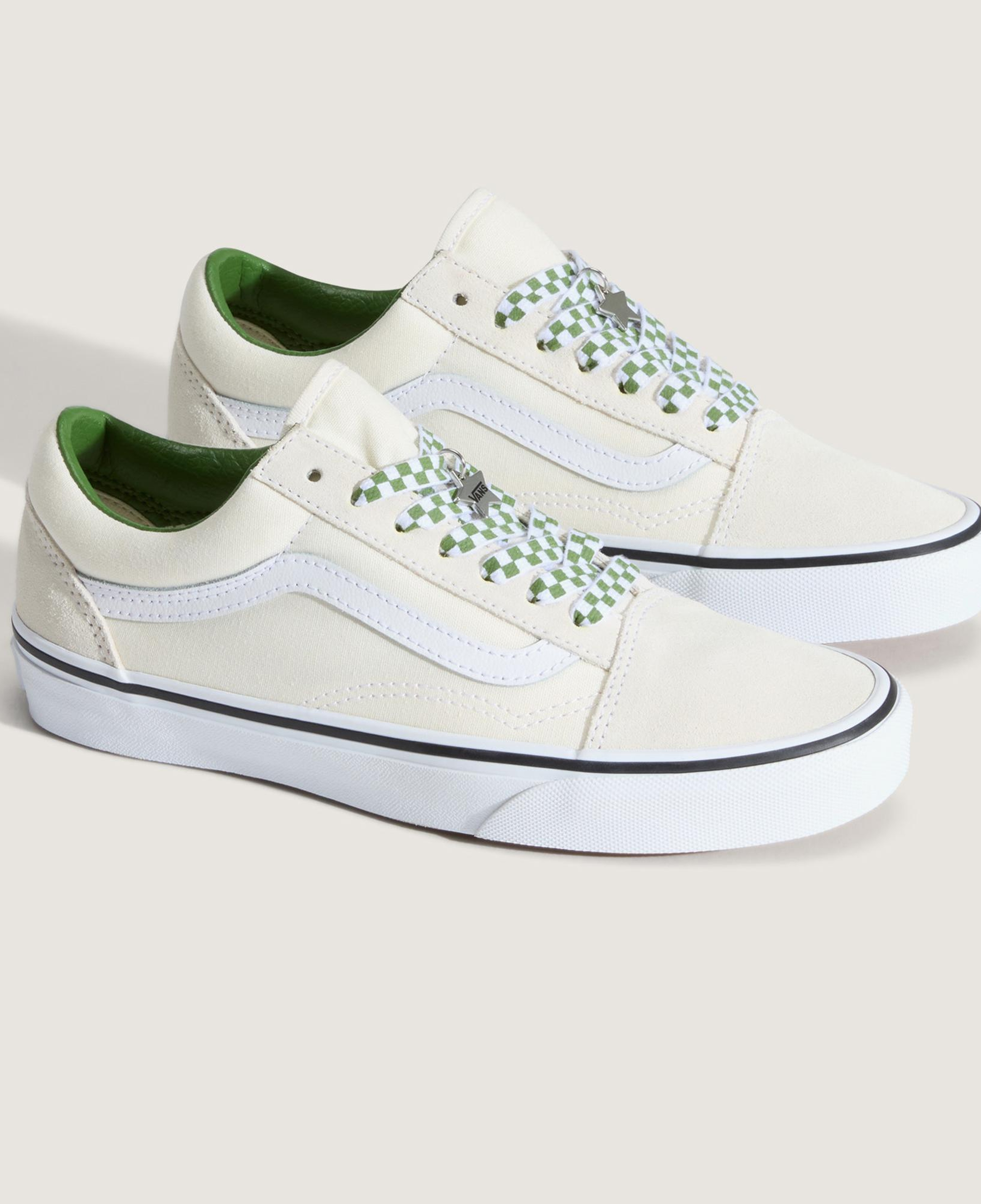 Vans Old Skool Kadın Yeşil/Beyaz Spor Ayakkabı