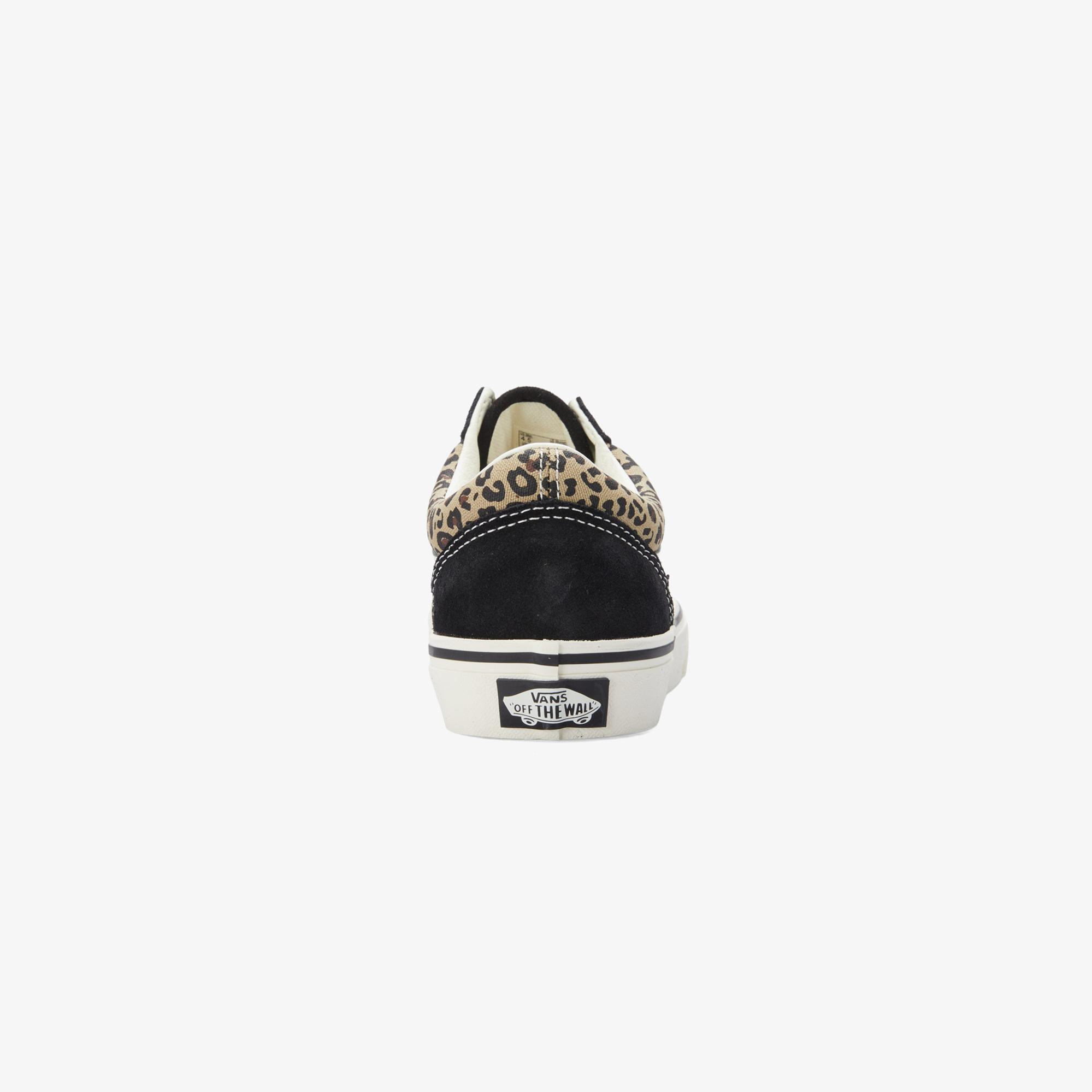 Vans Old Skool Kadın Siyah/Leopar Sneaker