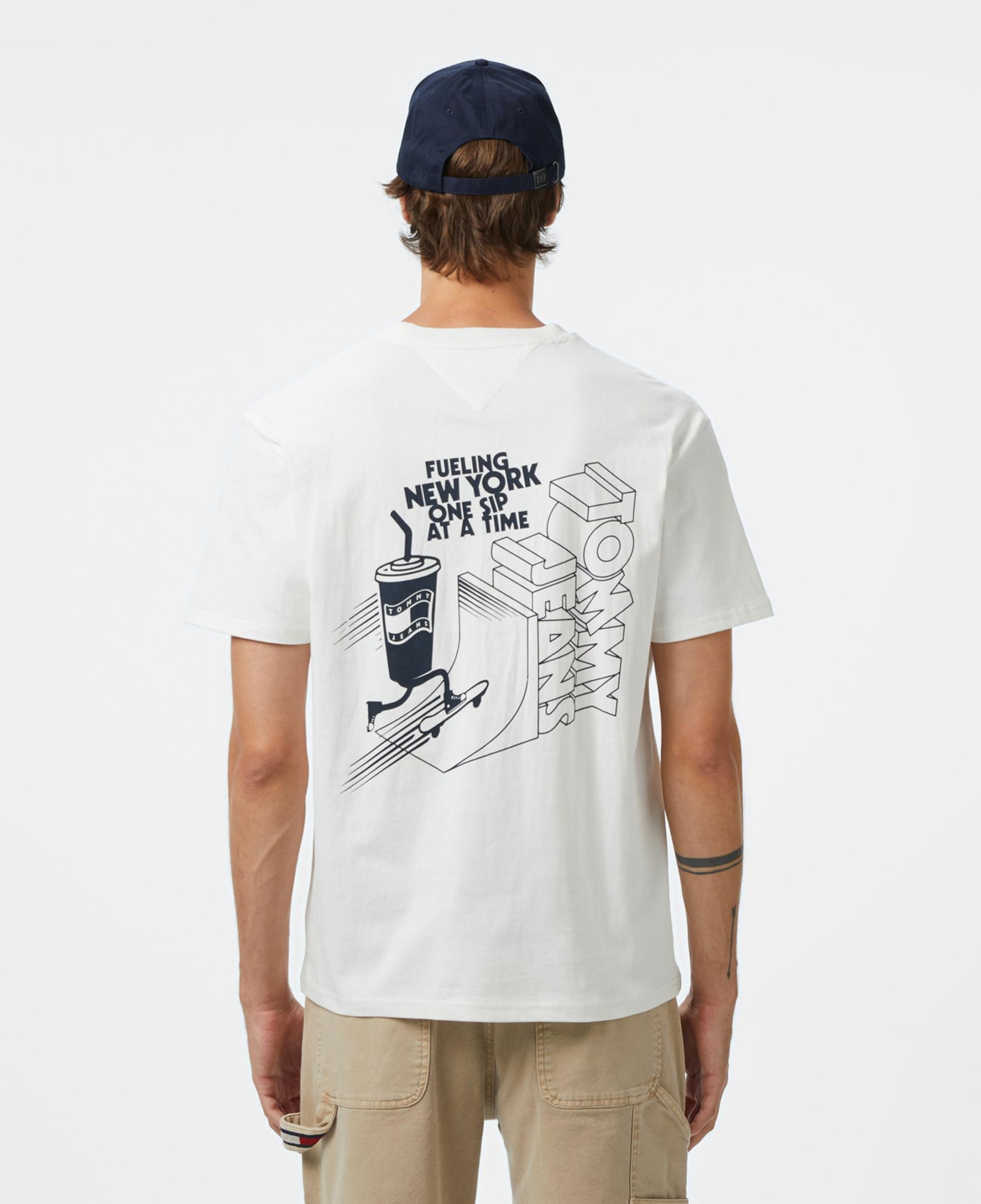 Tommy Hilfiger Back Logo Erkek Beyaz T-Shirt