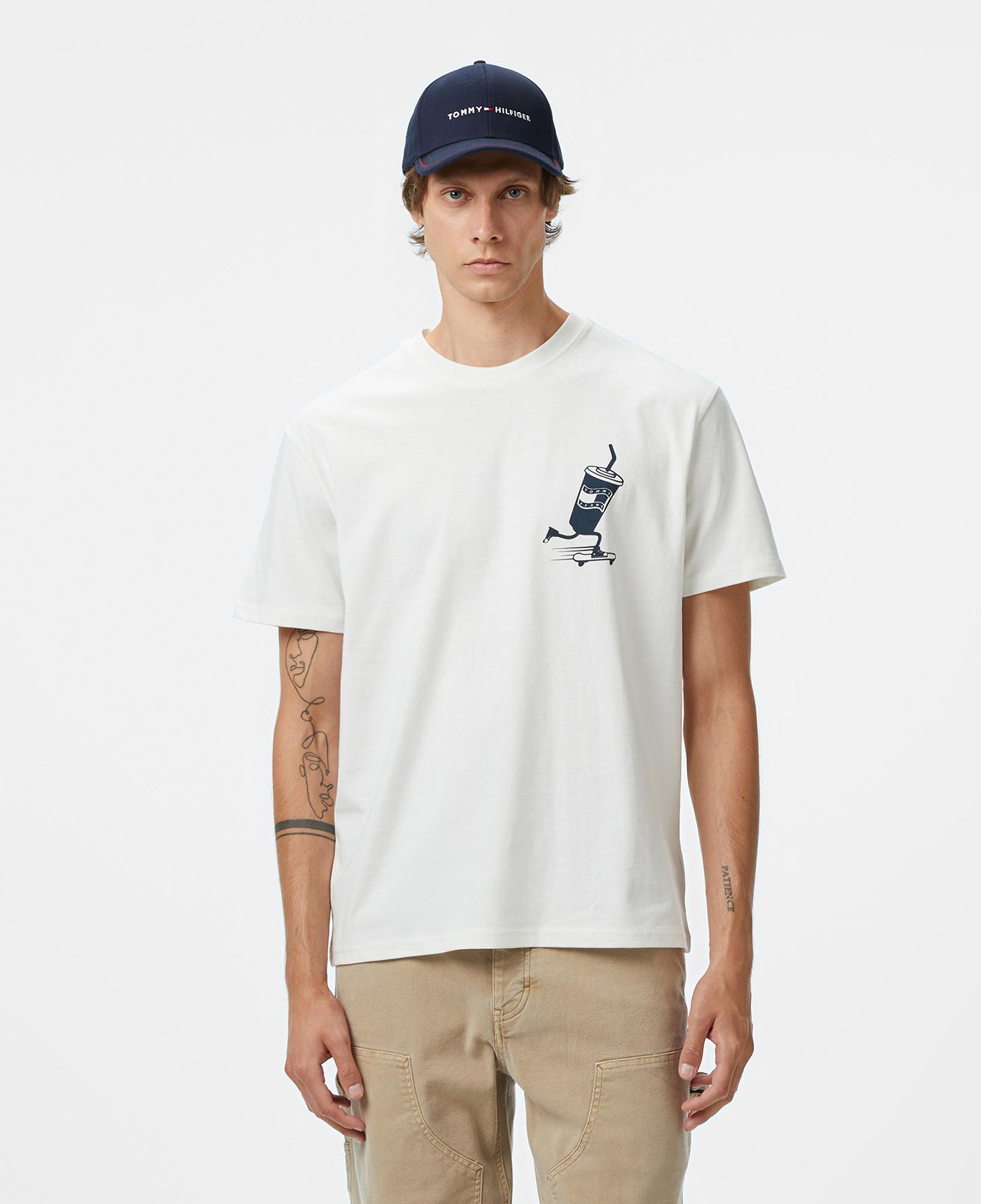 Tommy Hilfiger Back Logo Erkek Beyaz T-Shirt