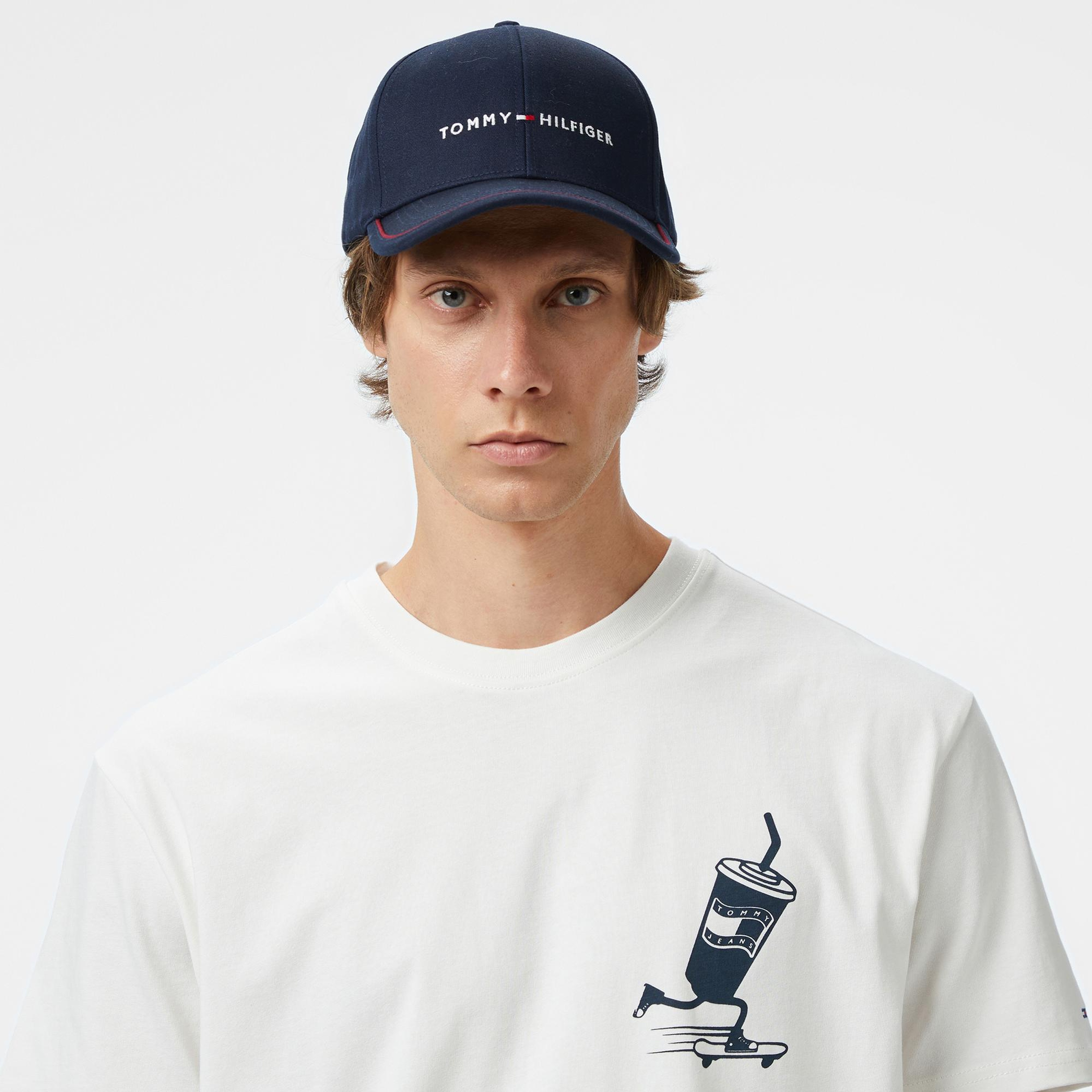 Tommy Hilfiger Back Logo Erkek Beyaz T-Shirt