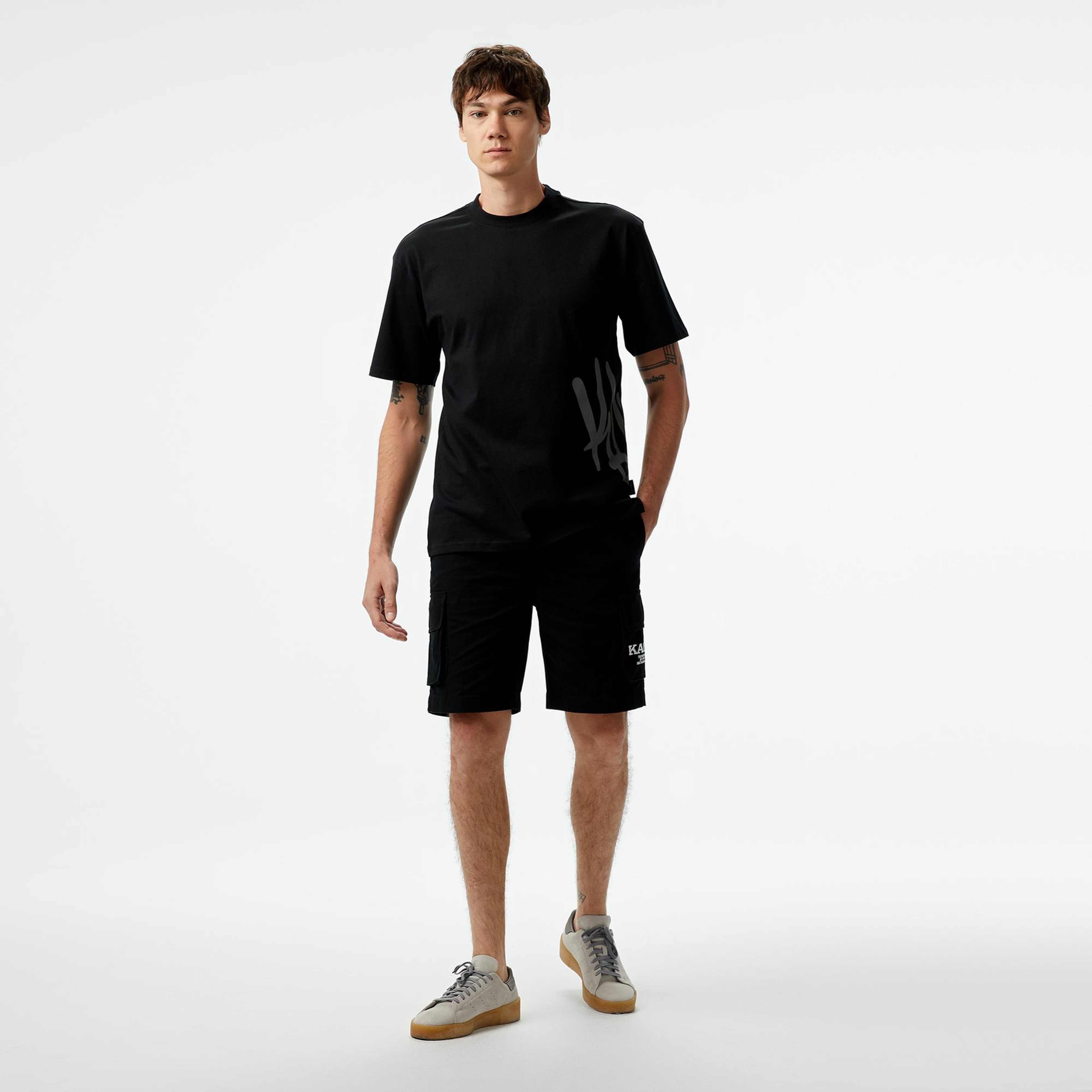 Karl Kani Retro Washed Cargo Erkek Yeşil Şort