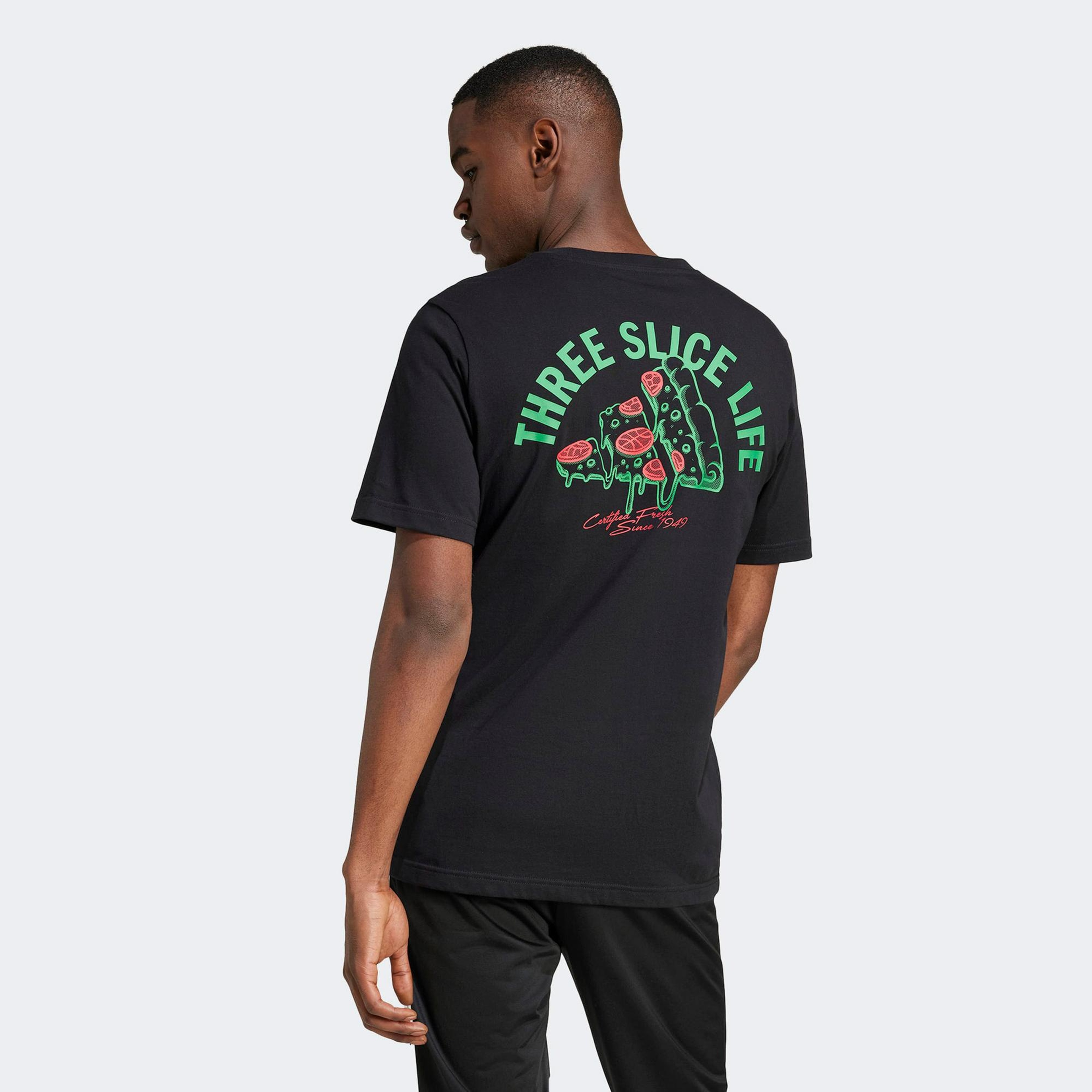 adidas M L Erkek Siyah T-Shirt