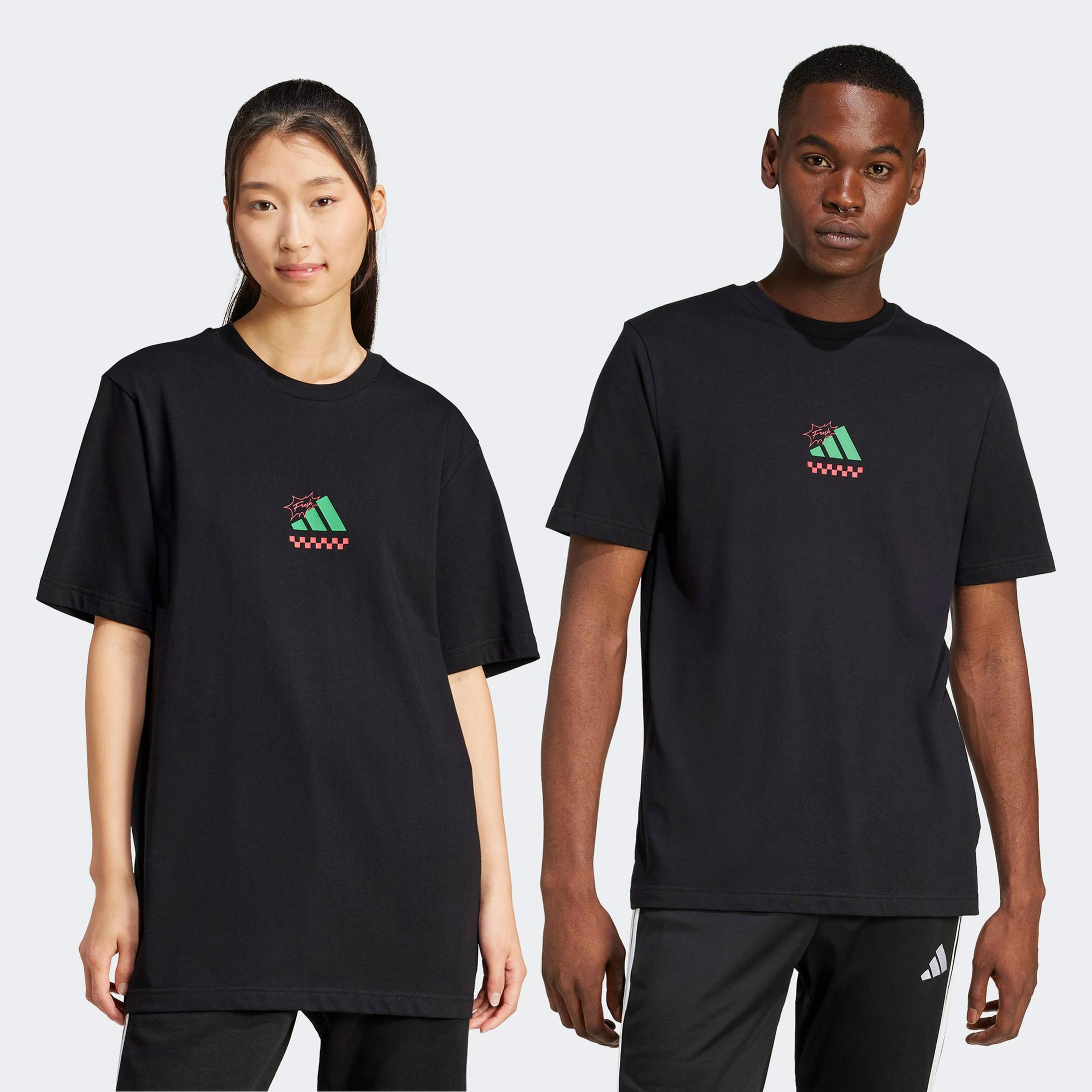 adidas M L Erkek Siyah T-Shirt