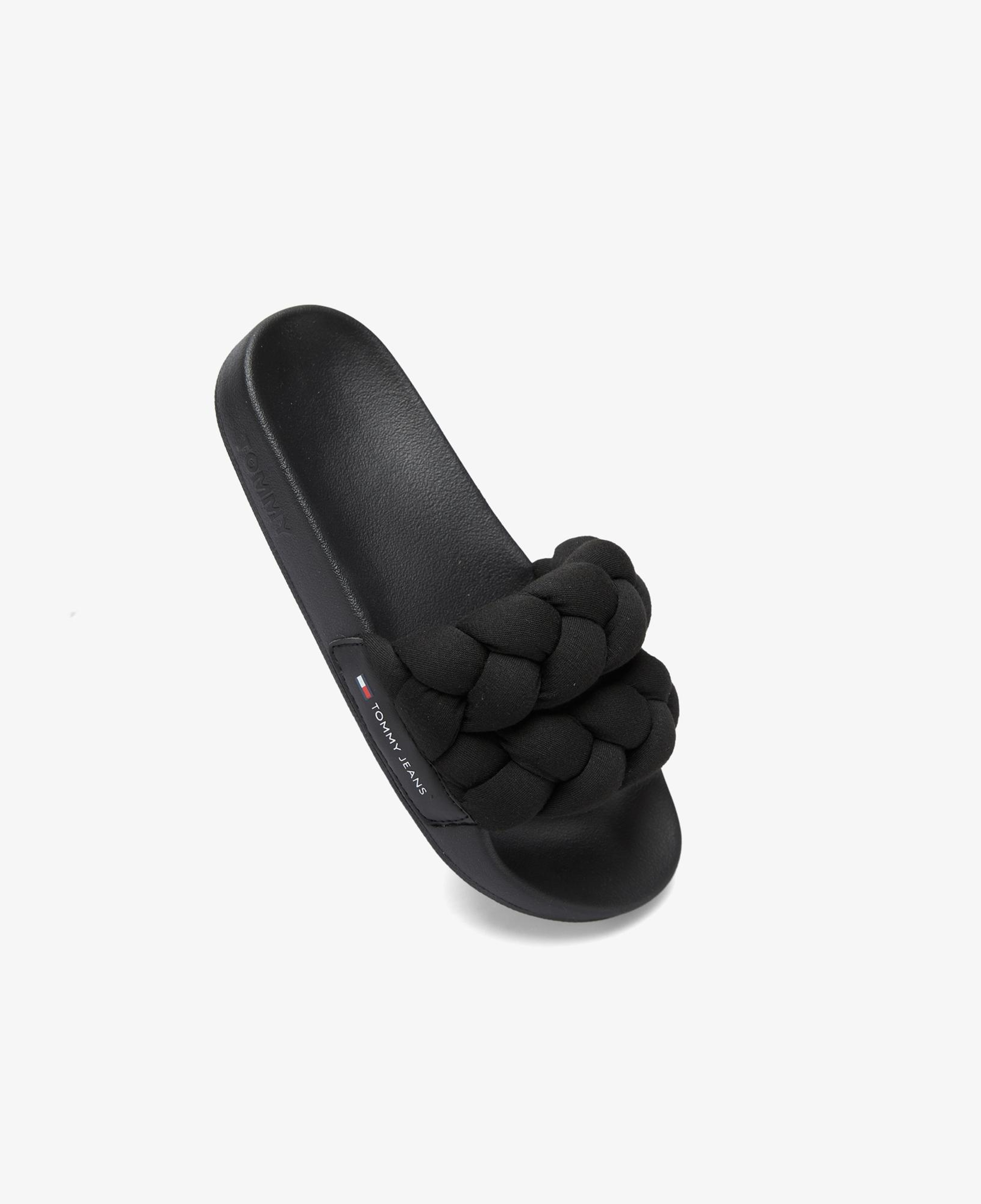 Tommy Hilfiger Braided Strap Kadın Siyah Terlik