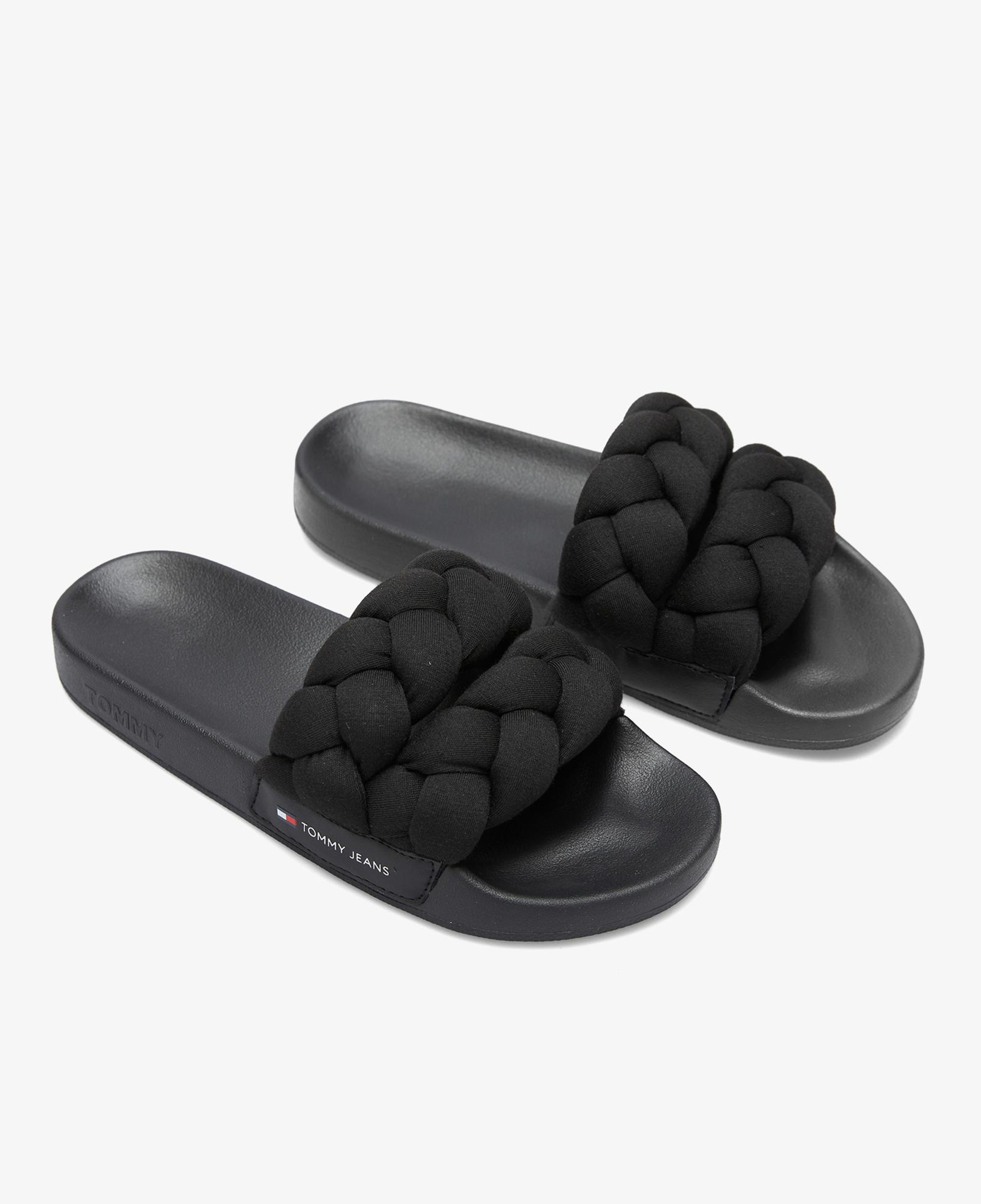 Tommy Hilfiger Braided Strap Kadın Siyah Terlik