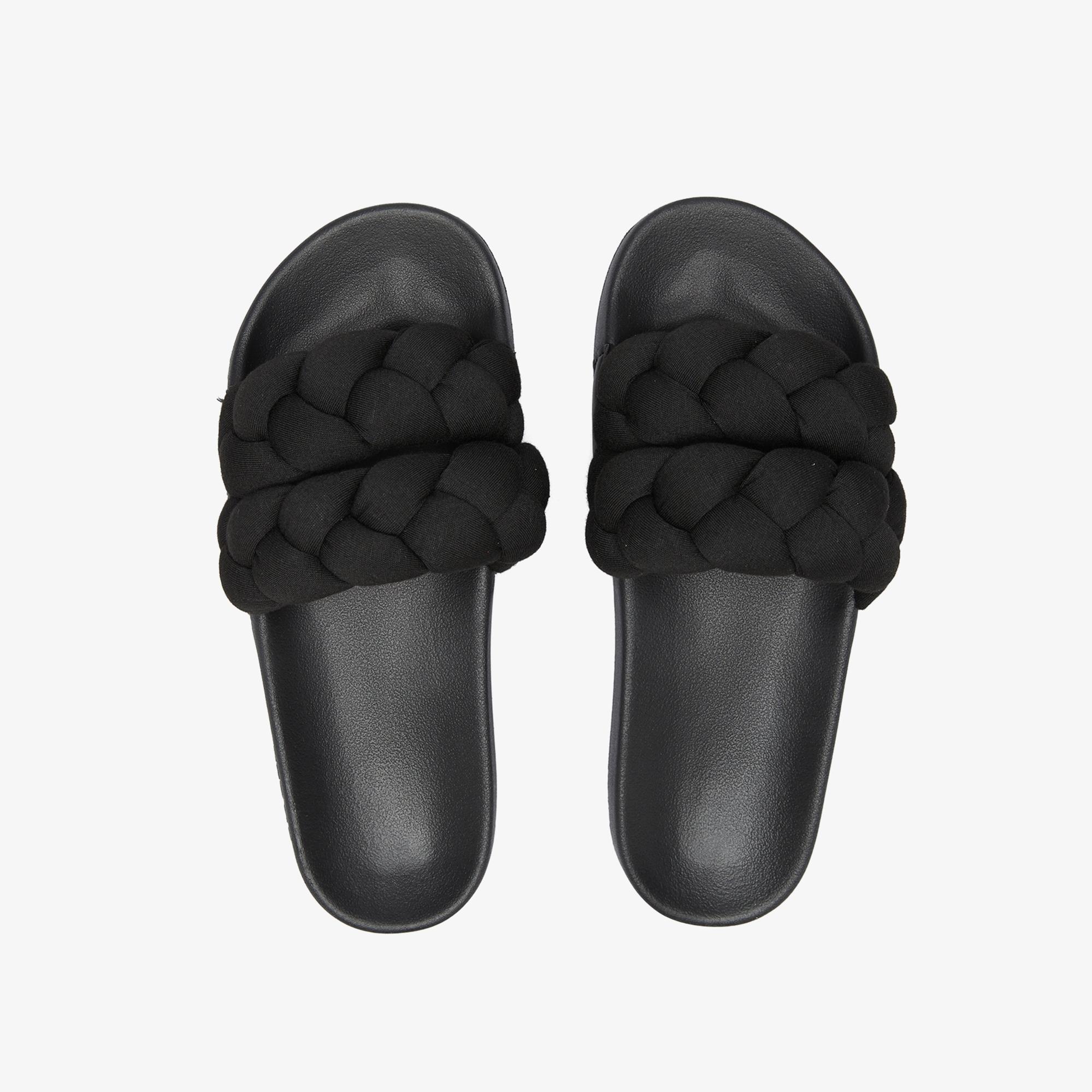 Tommy Hilfiger Braided Strap Kadın Siyah Terlik