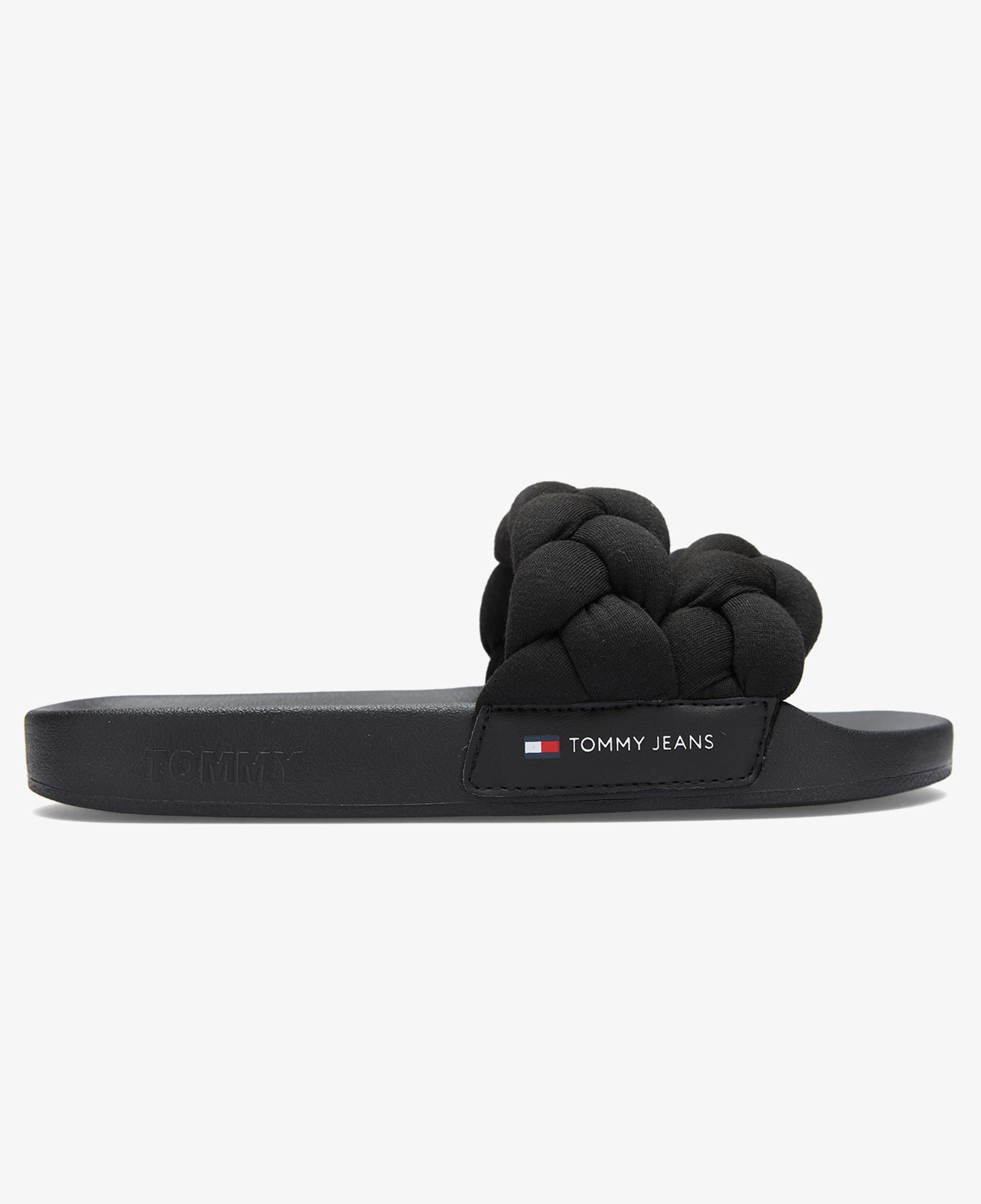 Tommy Hilfiger Braided Strap Kadın Siyah Terlik
