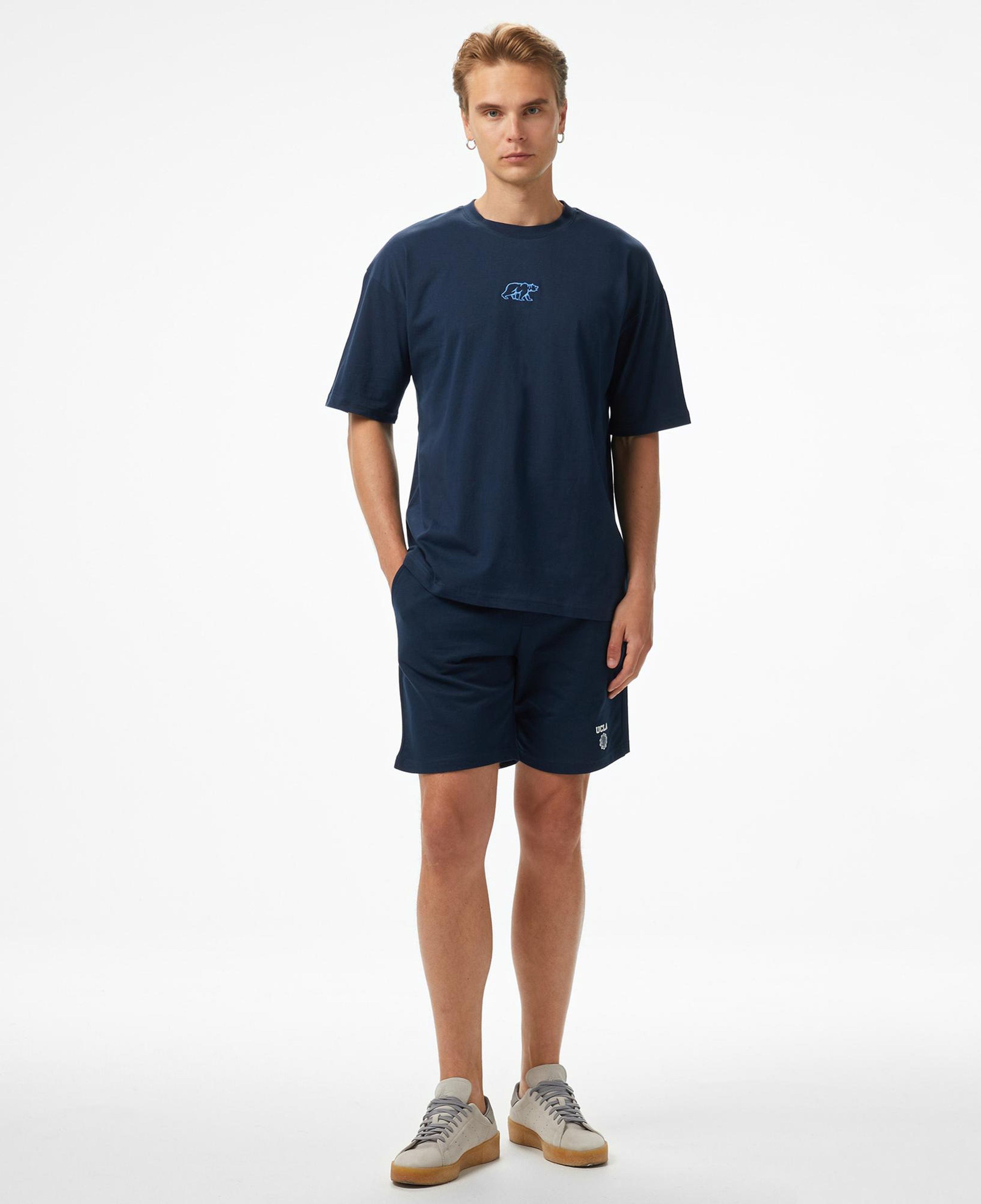 Ucla Sinclair Erkek Lacivert Bisiklet Yaka T-Shirt