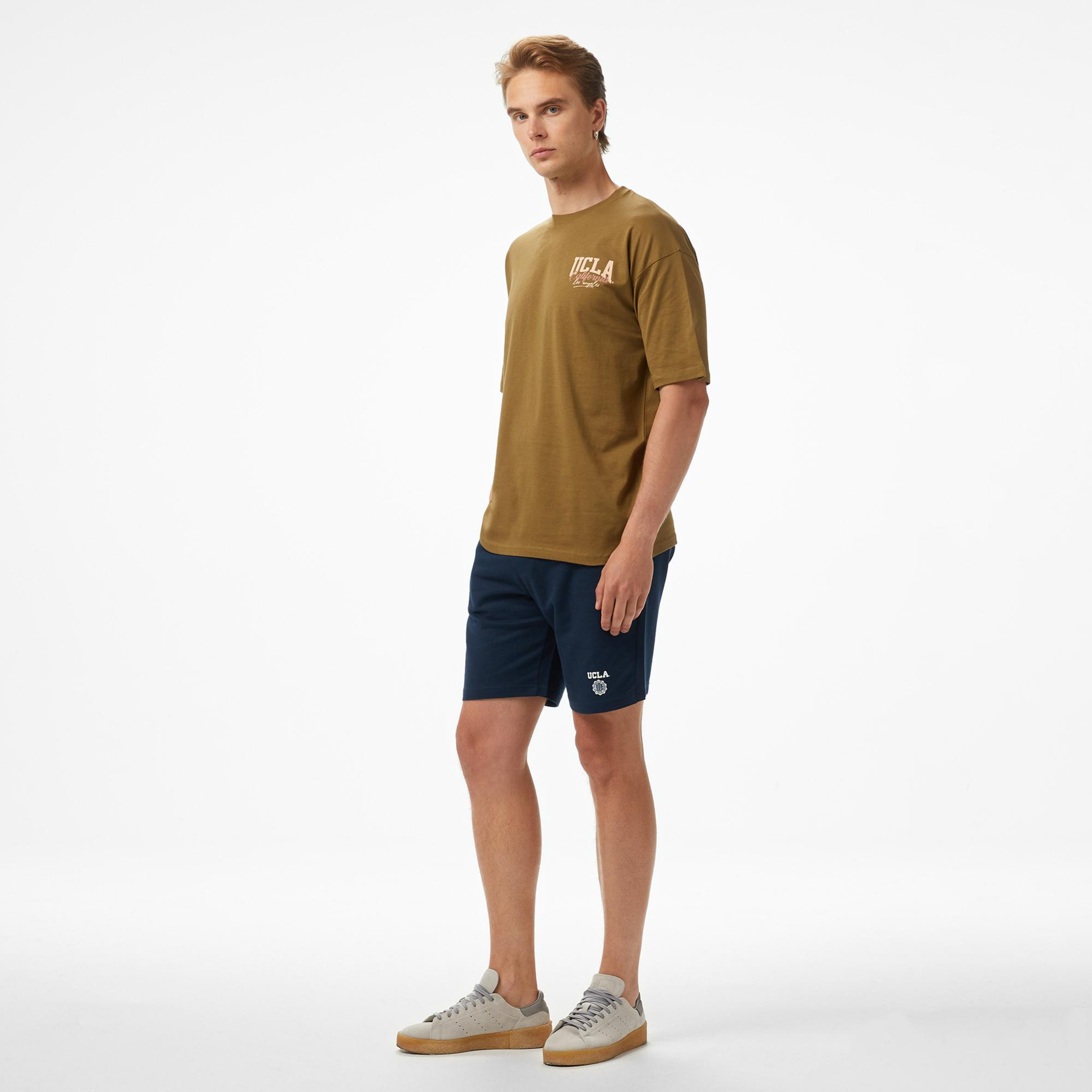 Ucla Aspen Erkek Yeşil Bisiklet Yaka T-Shirt