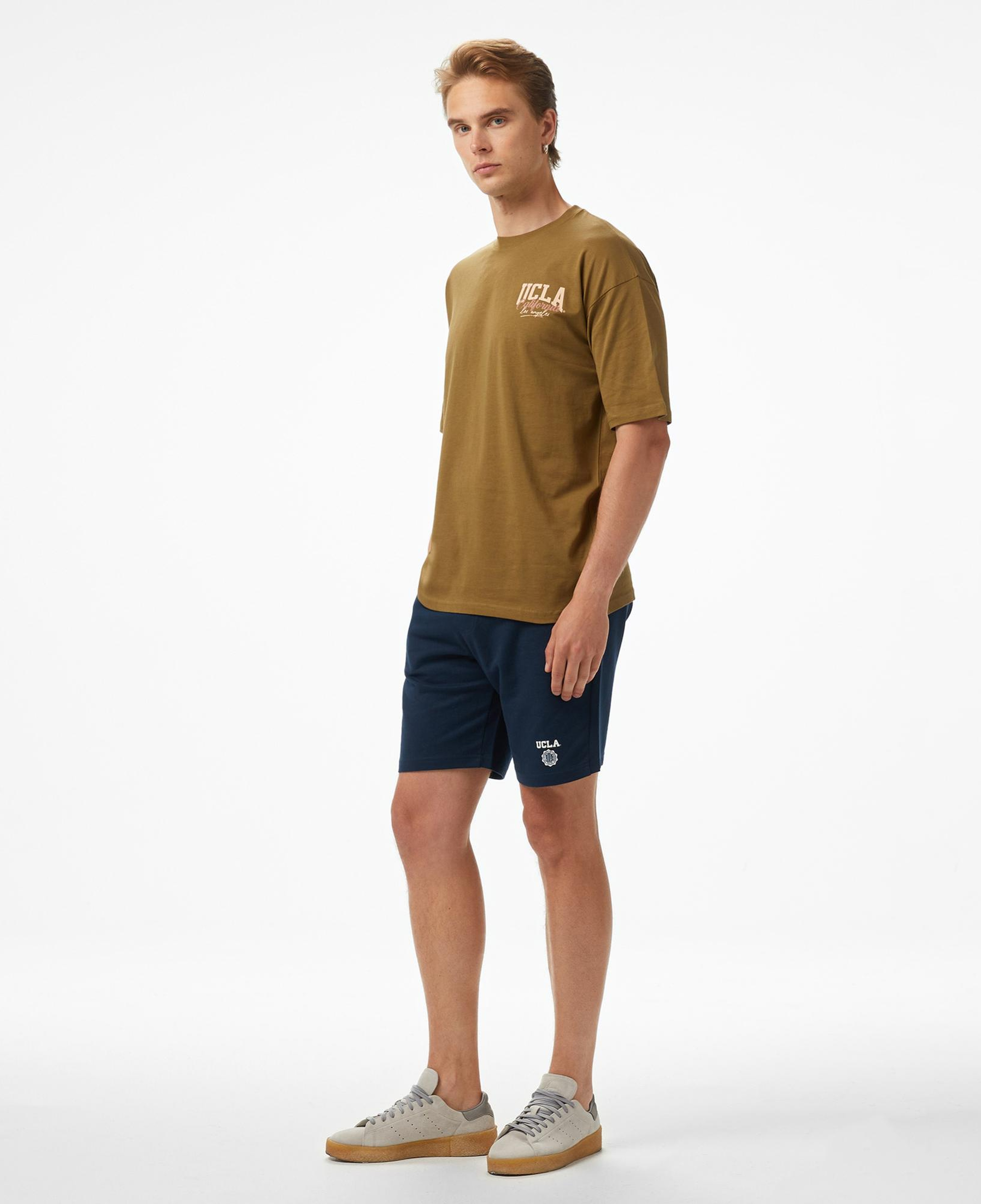 Ucla Aspen Erkek Yeşil Bisiklet Yaka T-Shirt