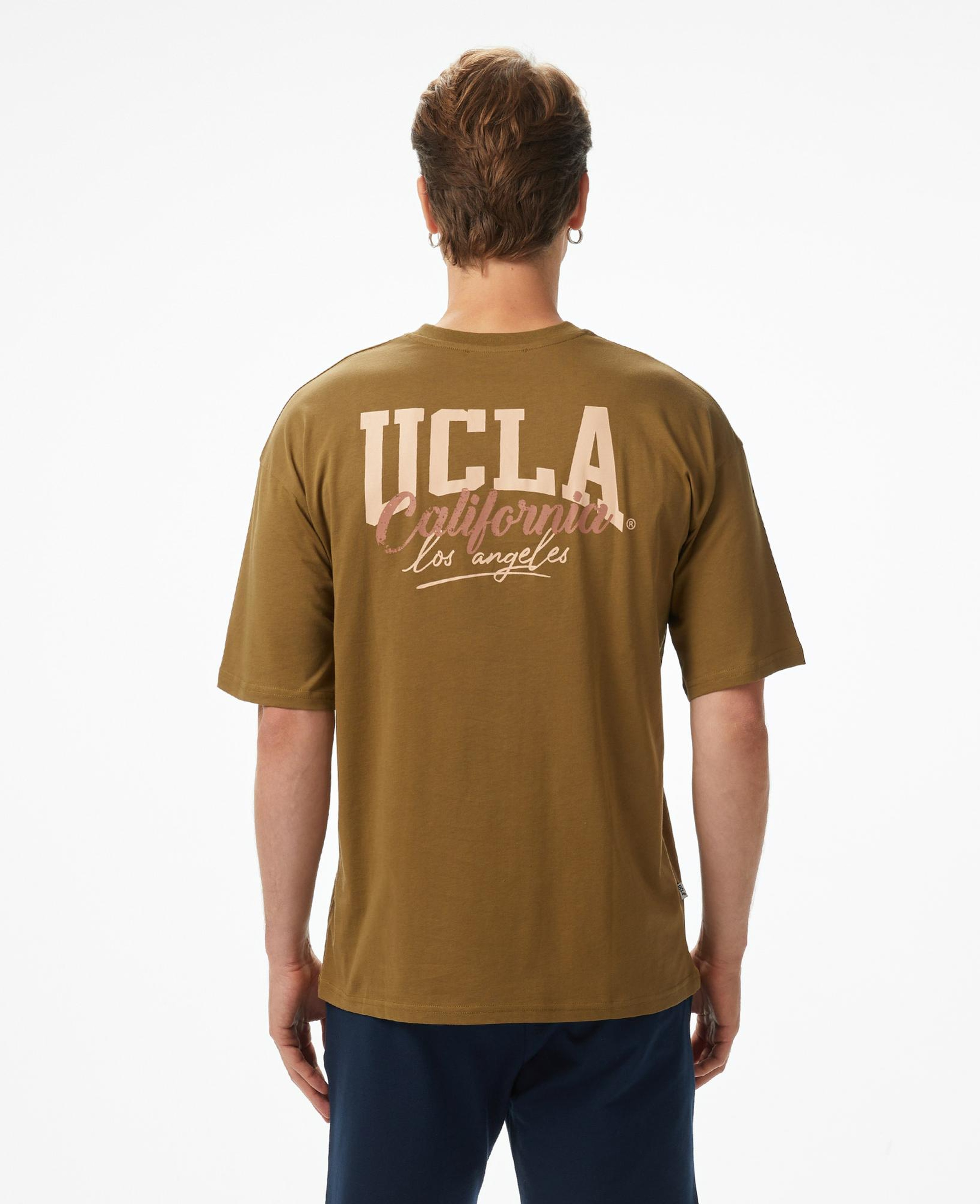Ucla Aspen Erkek Yeşil Bisiklet Yaka T-Shirt