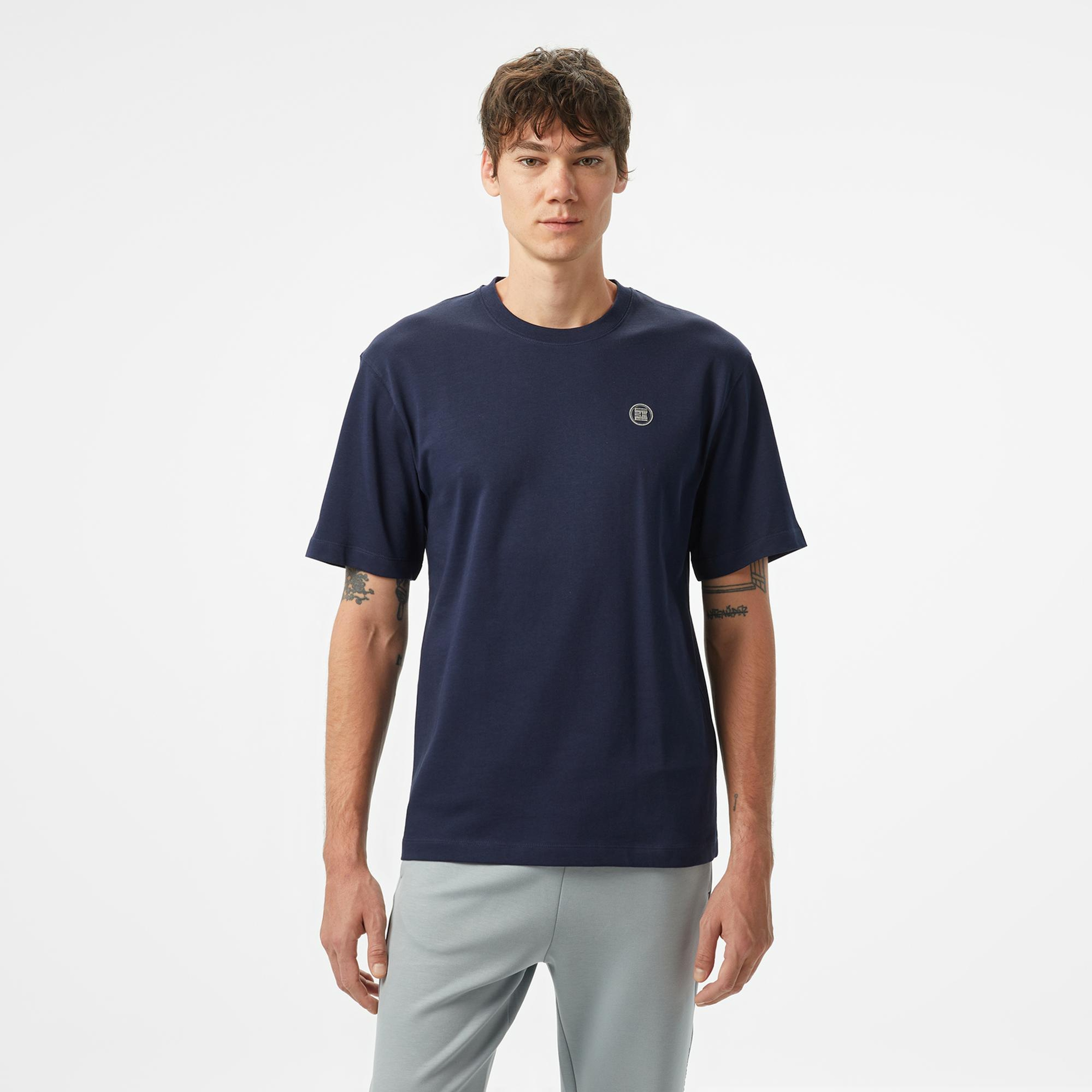 Sportempt Stm371 Erkek Lacivert T-Shirt