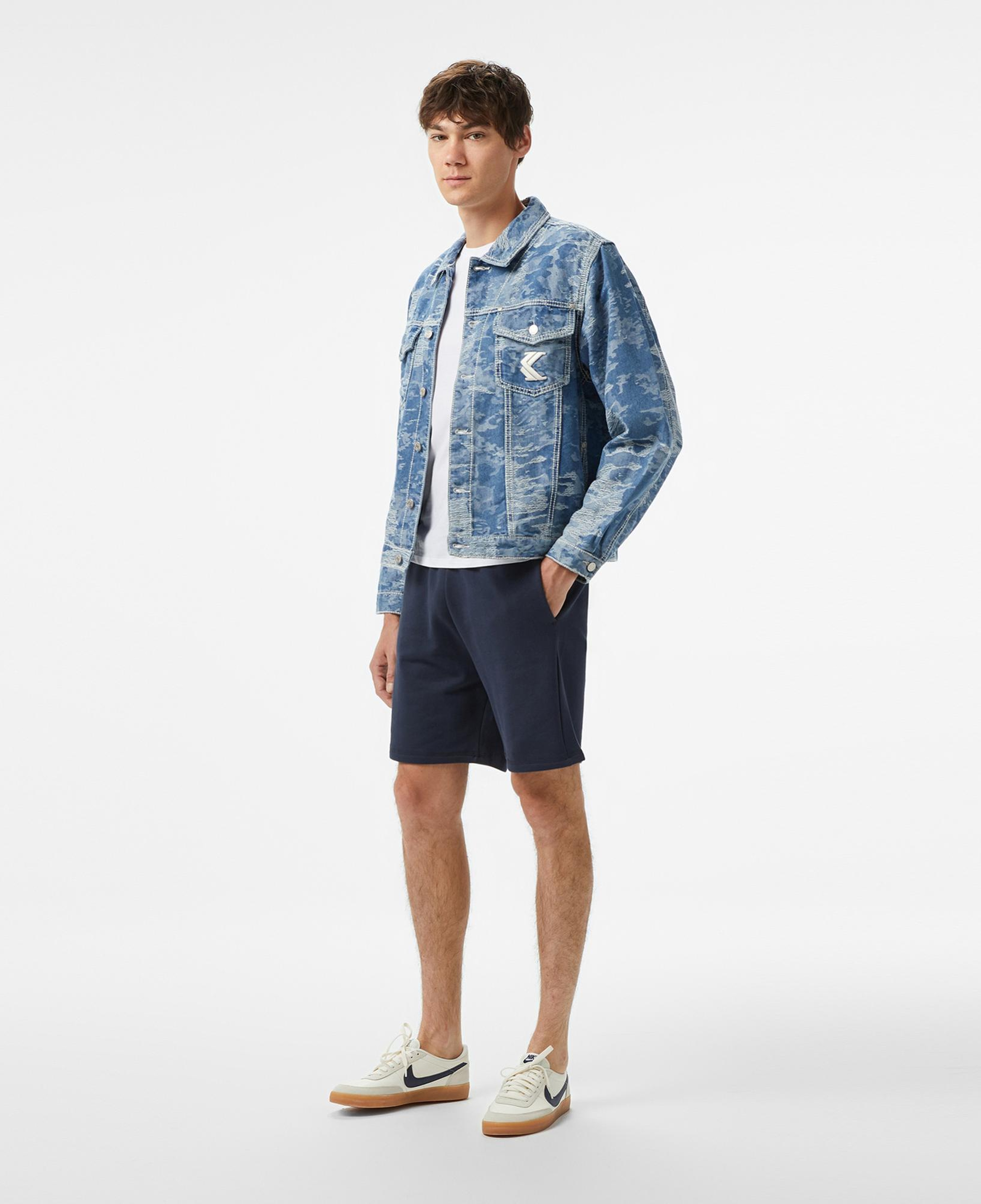 Karl Kani Distess Camo Erkek Mavi Ceket