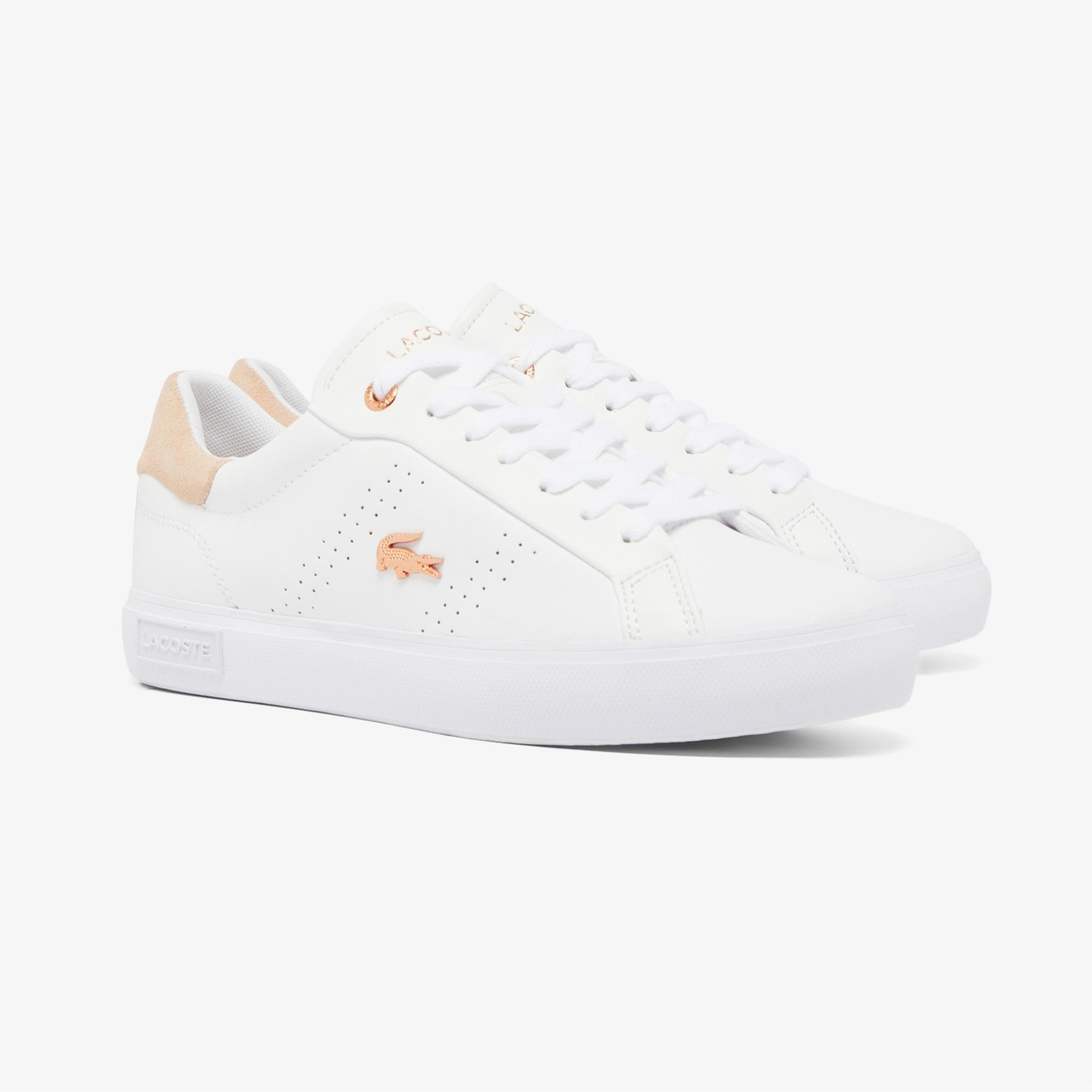 Lacoste Powercourt 2.0 Kadın Beyaz Sneaker